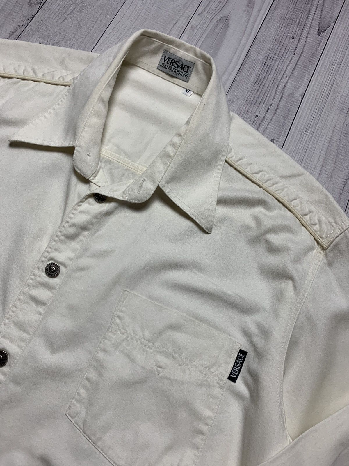 Versace × Vintage Vintage Shirt Versace couture size XL Size US XL / EU 56 / 4 - 2 Thumbnail