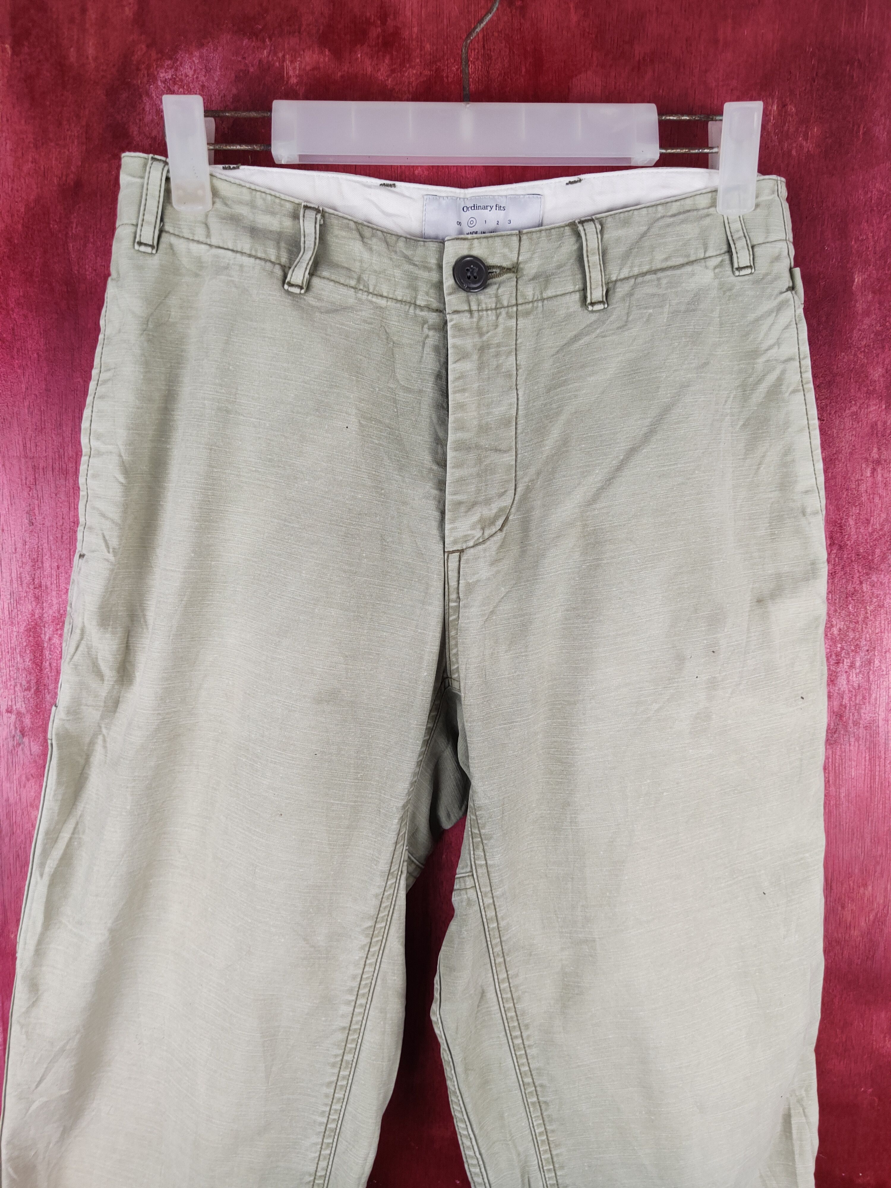 Japanese Brand × Ordinary Fits Ordinary Fits Green Faded buckle back Casual Pants #S824 Size US 28 / EU 44 - 2 Thumbnail