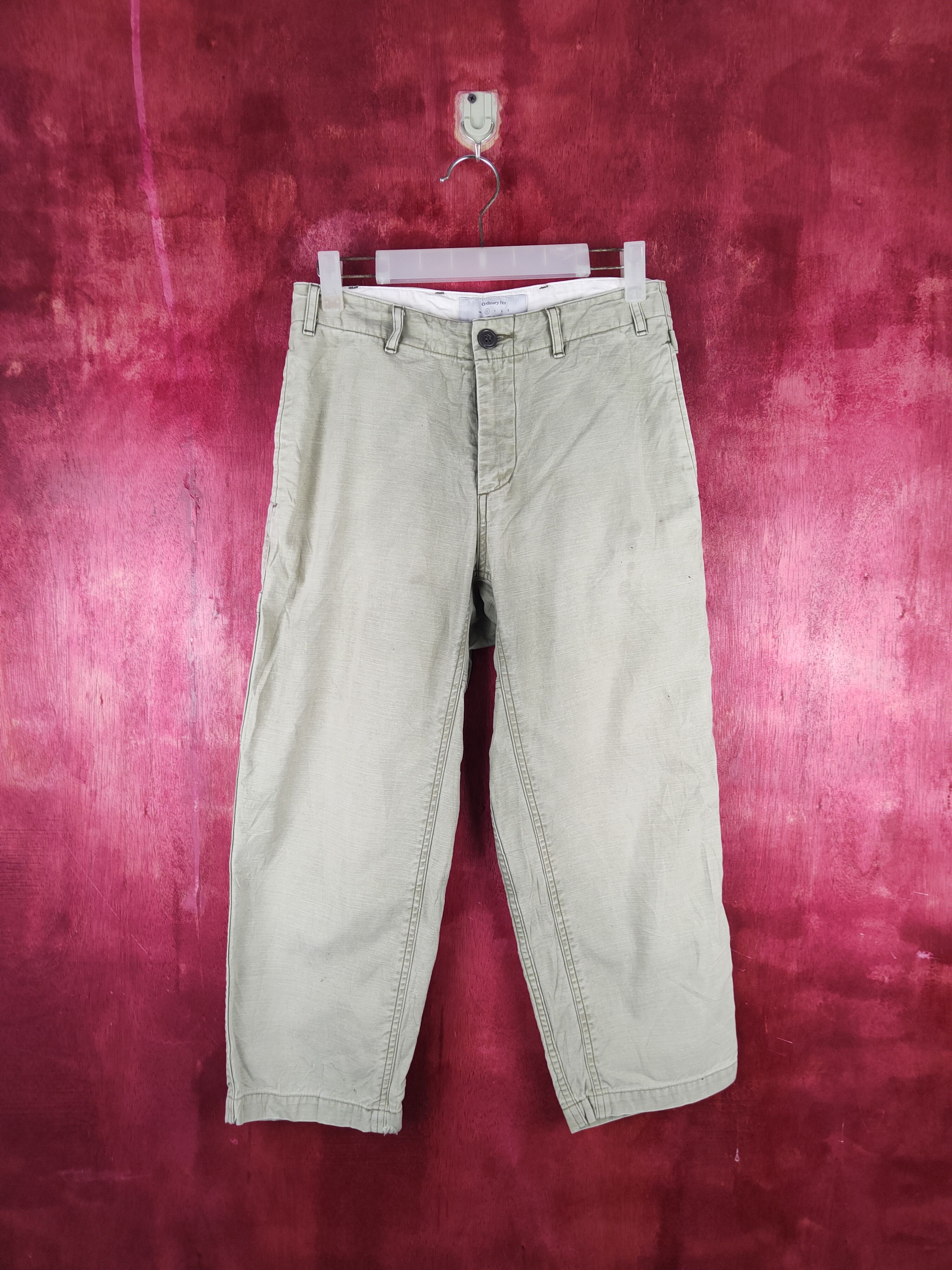 Japanese Brand × Ordinary Fits Ordinary Fits Green Faded buckle back Casual Pants #S824 Size US 28 / EU 44 - 1 Thumbnail