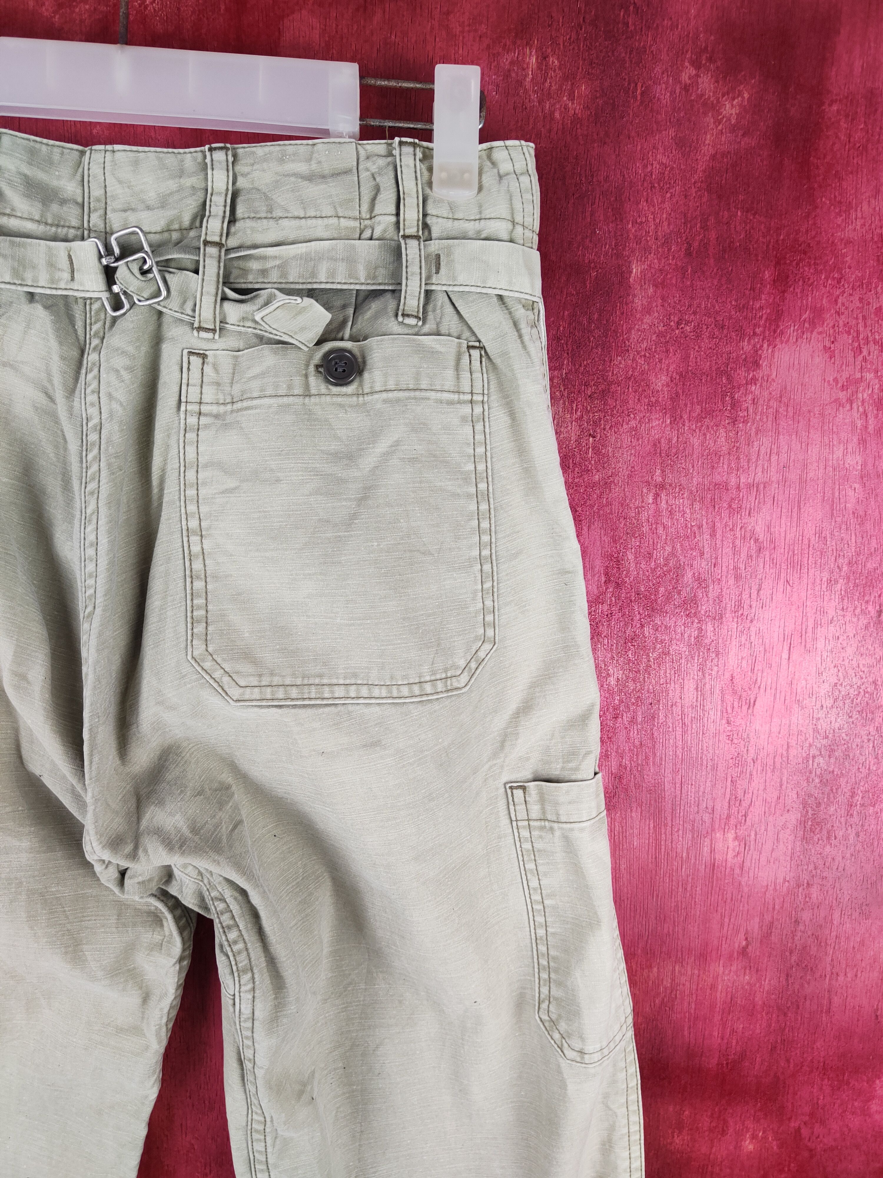Japanese Brand × Ordinary Fits Ordinary Fits Green Faded buckle back Casual Pants #S824 Size US 28 / EU 44 - 10 Thumbnail