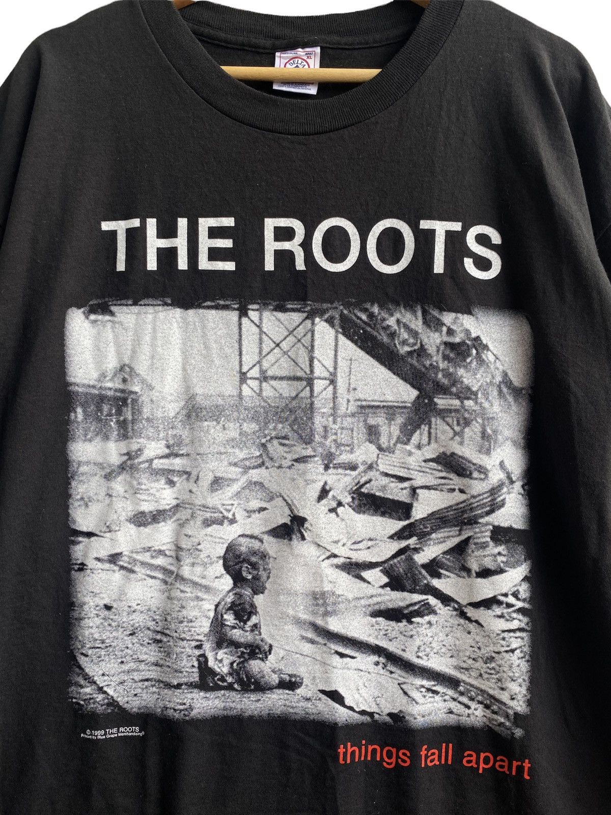 image of Rare!! Vintage The Roots "things Fall Apart" Rap Tees in Black, Men's (Size XL)