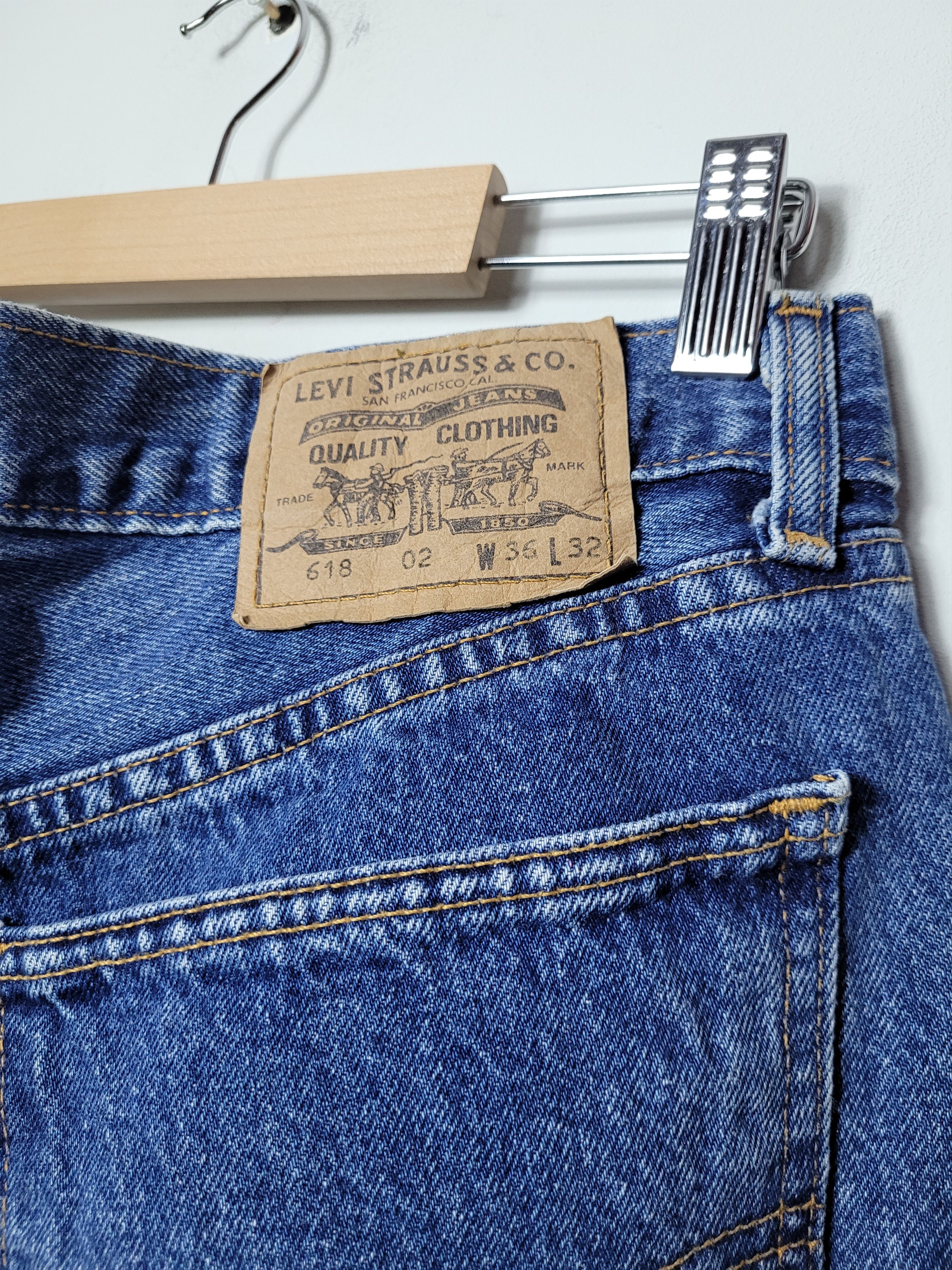 Levi's × Levi's Vintage Clothing × Vintage Levi's 618 orange tab denim pants Size US 34 / EU 50 - 5 Thumbnail