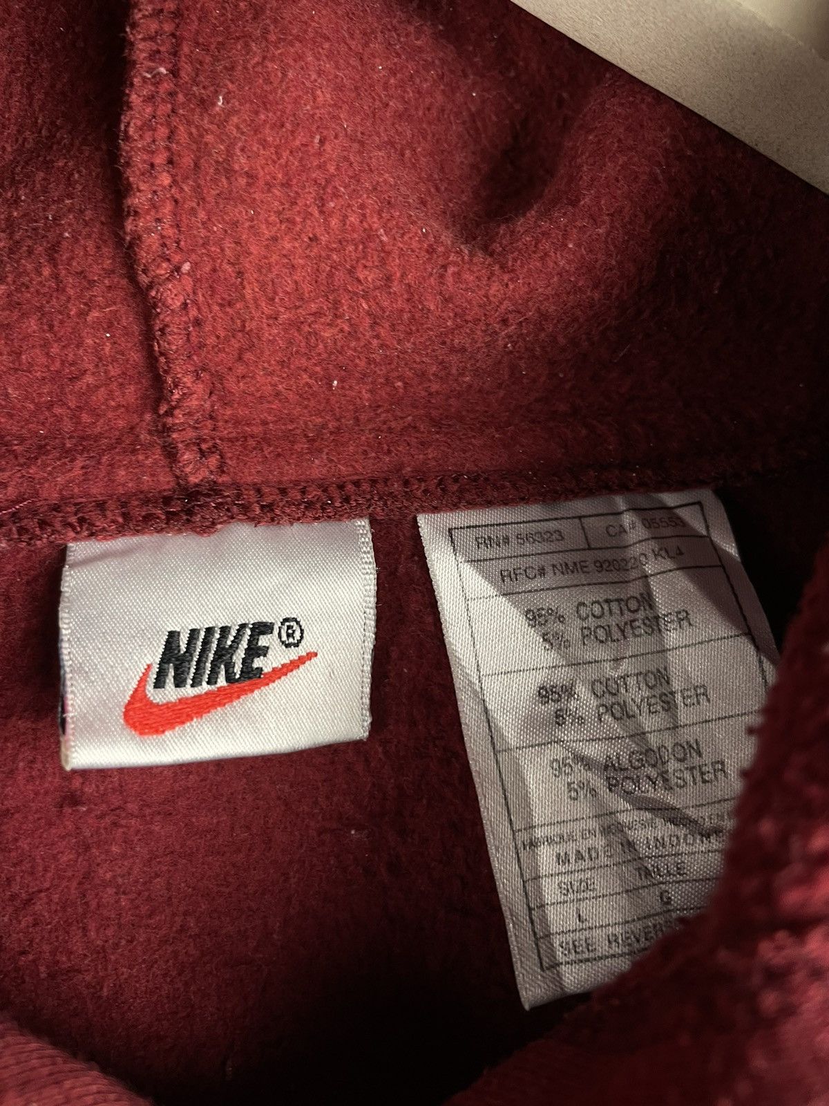 Nike Vintage 90s Nike Hoodie Size US L / EU 52-54 / 3 - 5 Thumbnail