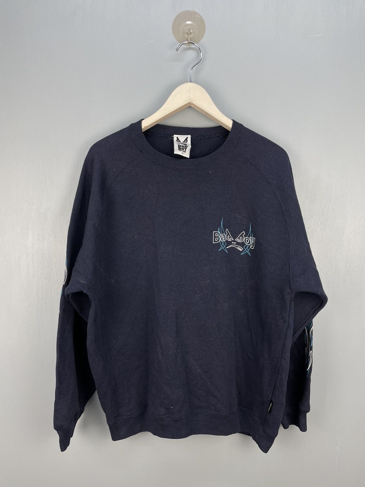 Vintage Bad boy pin stripe design sweatshirt Size US M / EU 48-50 / 2 - 1 Thumbnail