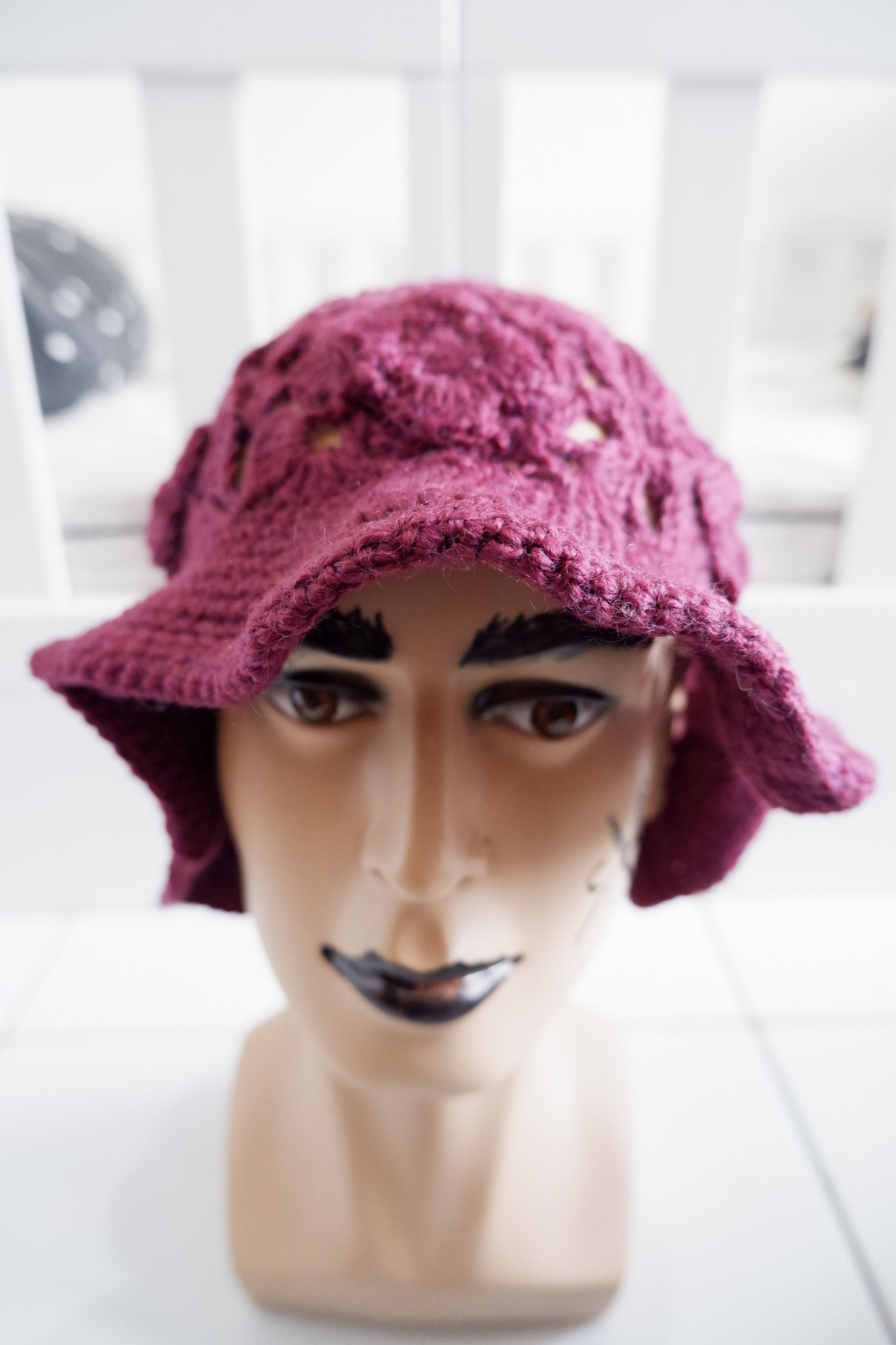 Japanese Brand × Vintage Unknown Knit Bucket Hat Size ONE SIZE - 1 Thumbnail