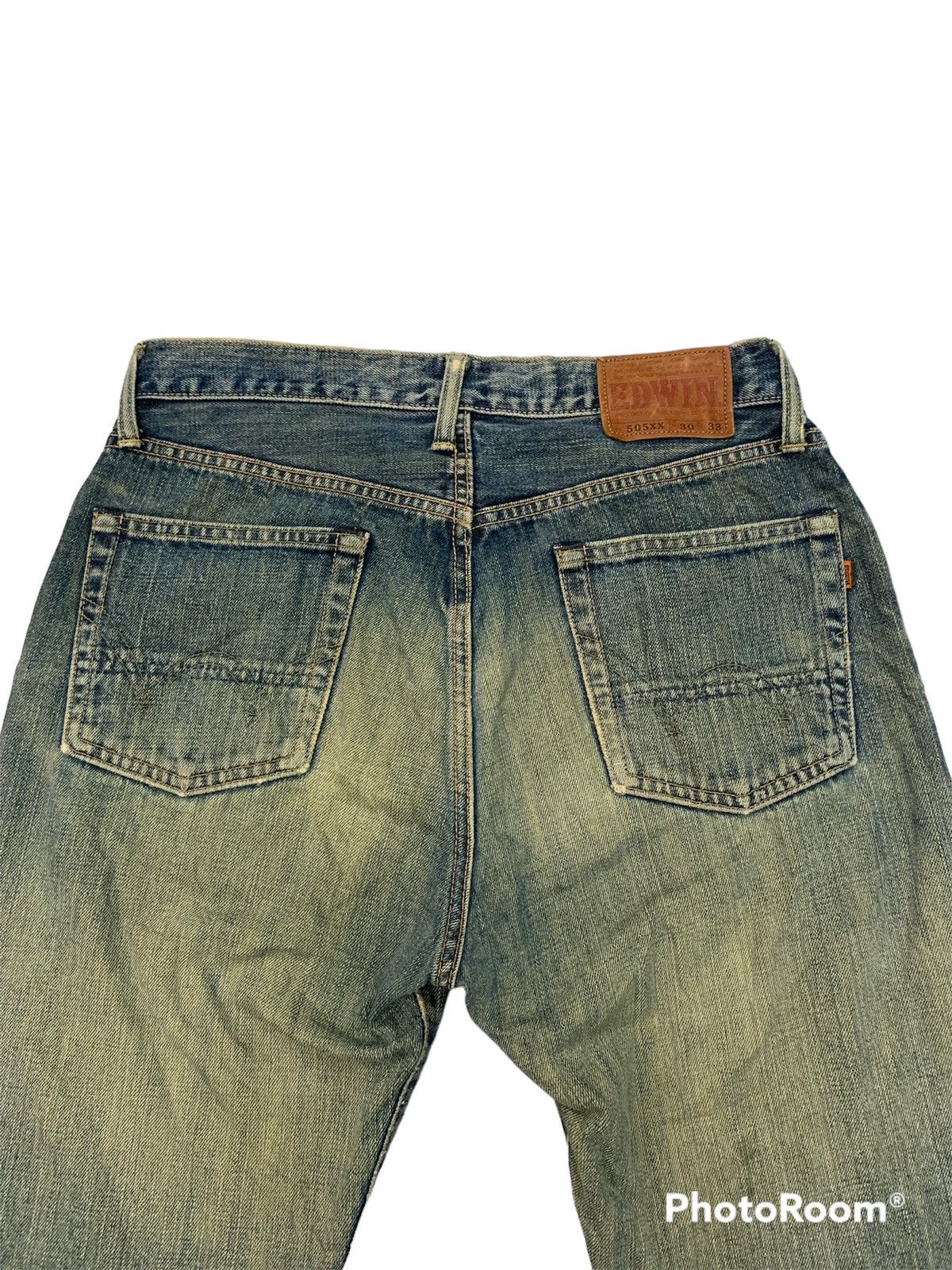 Edwin Vintage Edwin 505xx selvedge denim pant distressed Size US 32 / EU 48 - 5 Thumbnail