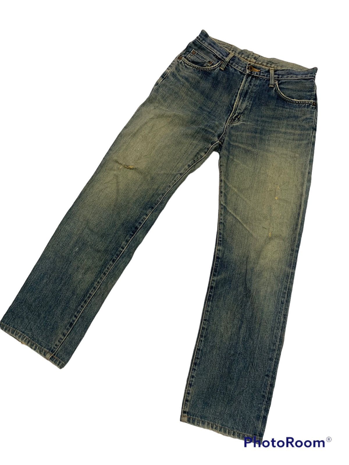 Edwin Vintage Edwin 505xx selvedge denim pant distressed Size US 32 / EU 48 - 3 Thumbnail