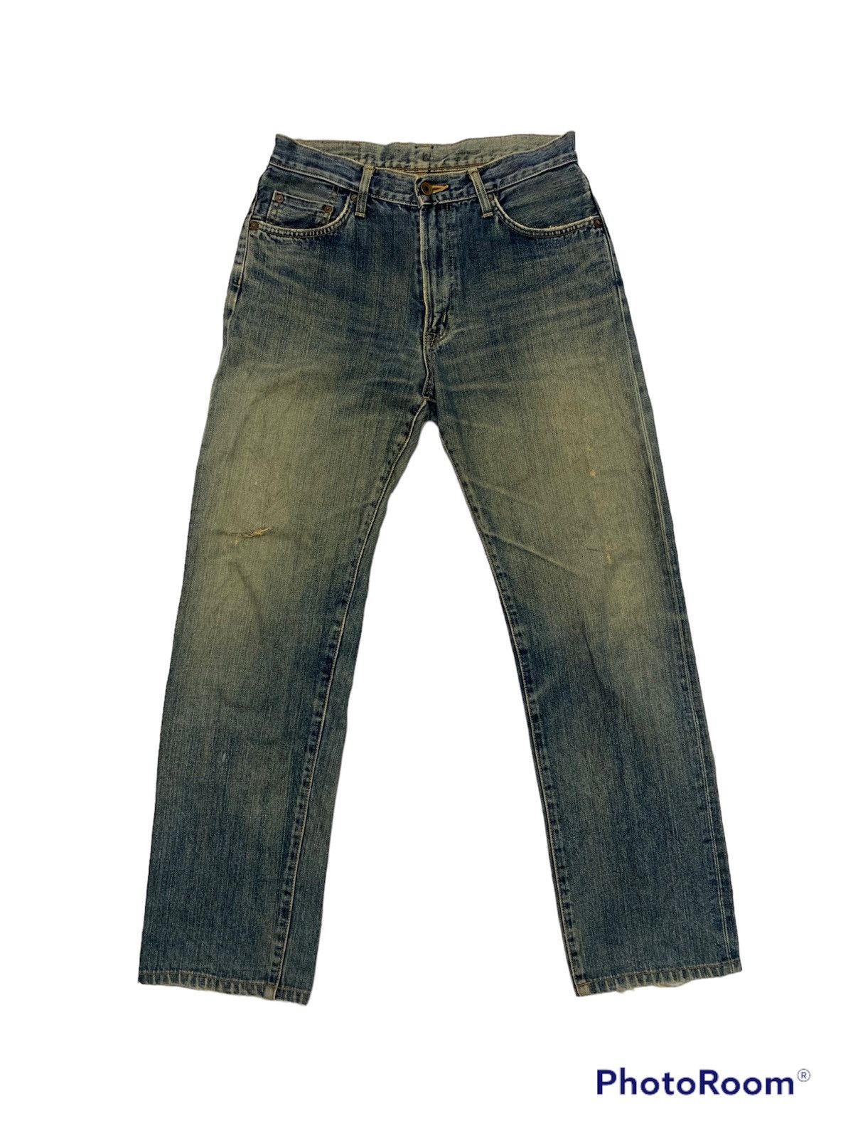 Edwin Vintage Edwin 505xx selvedge denim pant distressed Size US 32 / EU 48 - 2 Thumbnail