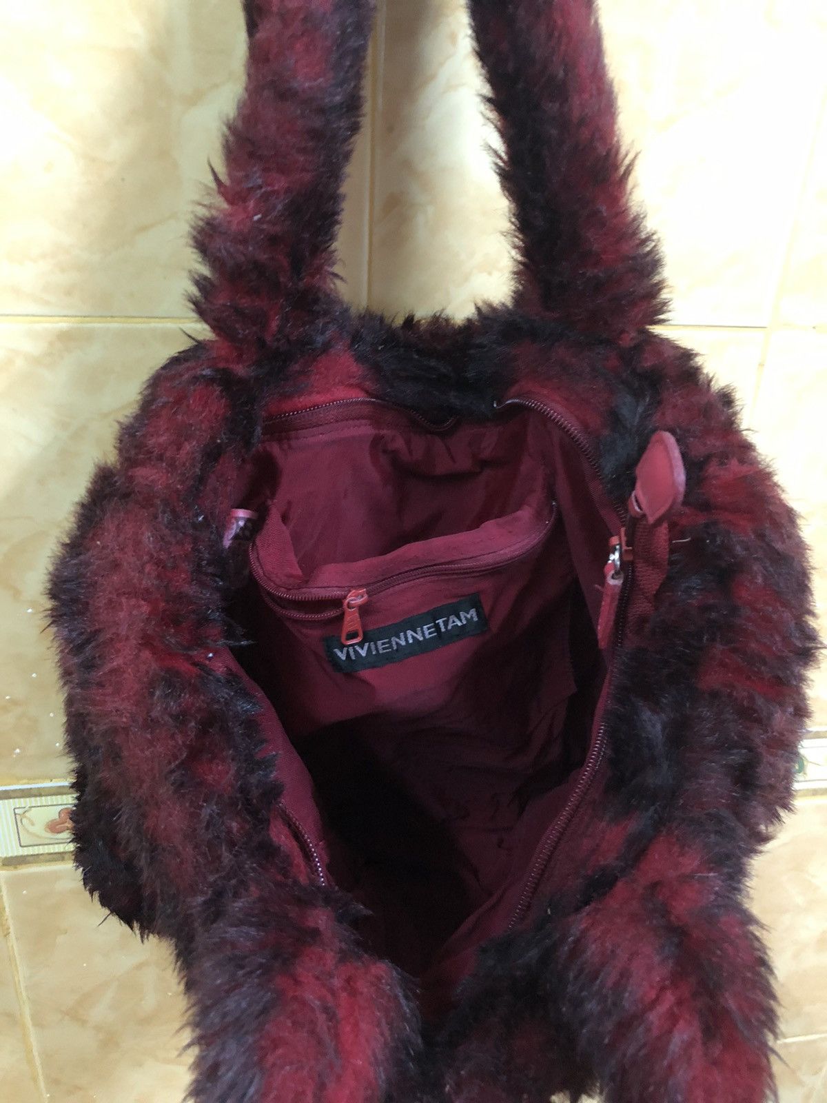 Designer Vivienne Tam faux fur tote bag Size ONE SIZE - 2 Thumbnail