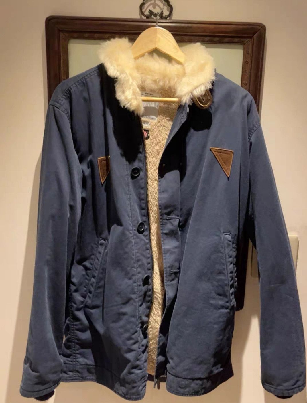 image of Visvim Deckhand N1 in Navy, Men's (Size XL)