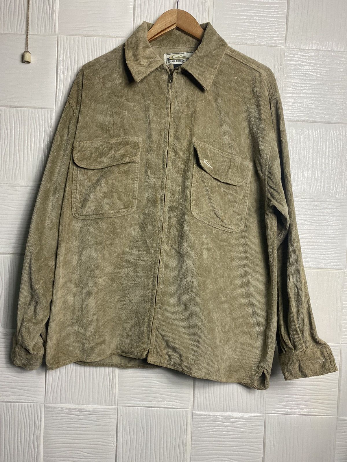 Quiksilver Vintage QUIKSILVER QORDOROY ZIPPER UP Size US S / EU 44-46 / 1 - 1 Thumbnail