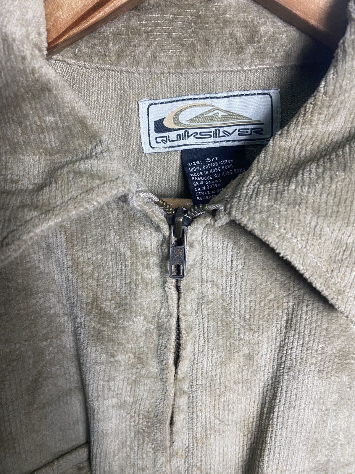 Quiksilver Vintage QUIKSILVER QORDOROY ZIPPER UP Size US S / EU 44-46 / 1 - 5 Thumbnail