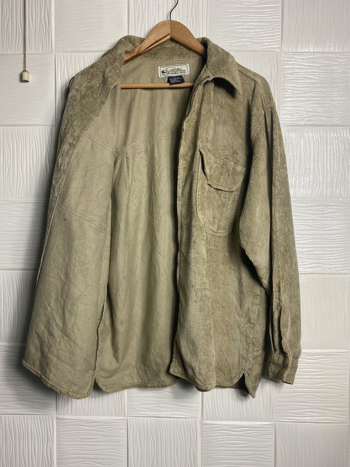 Quiksilver Vintage QUIKSILVER QORDOROY ZIPPER UP Size US S / EU 44-46 / 1 - 6 Thumbnail