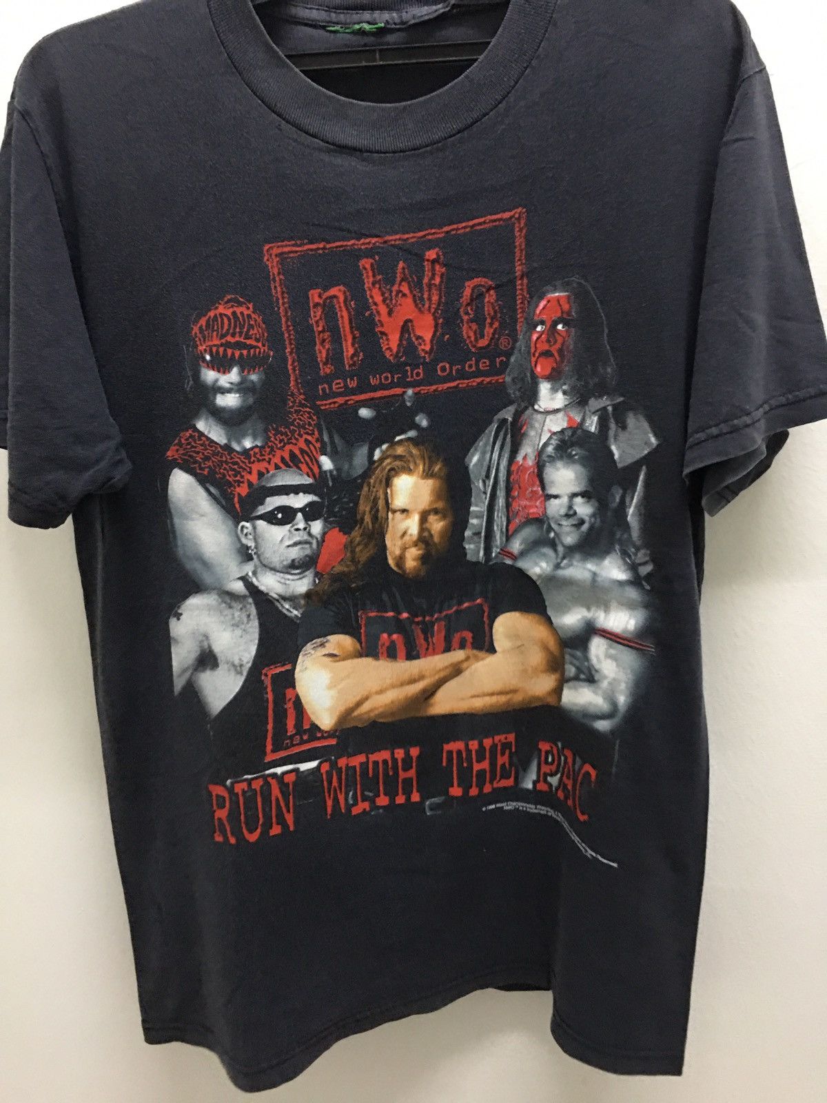 Vintage vintage nwo 90s wrestling shirt | Grailed