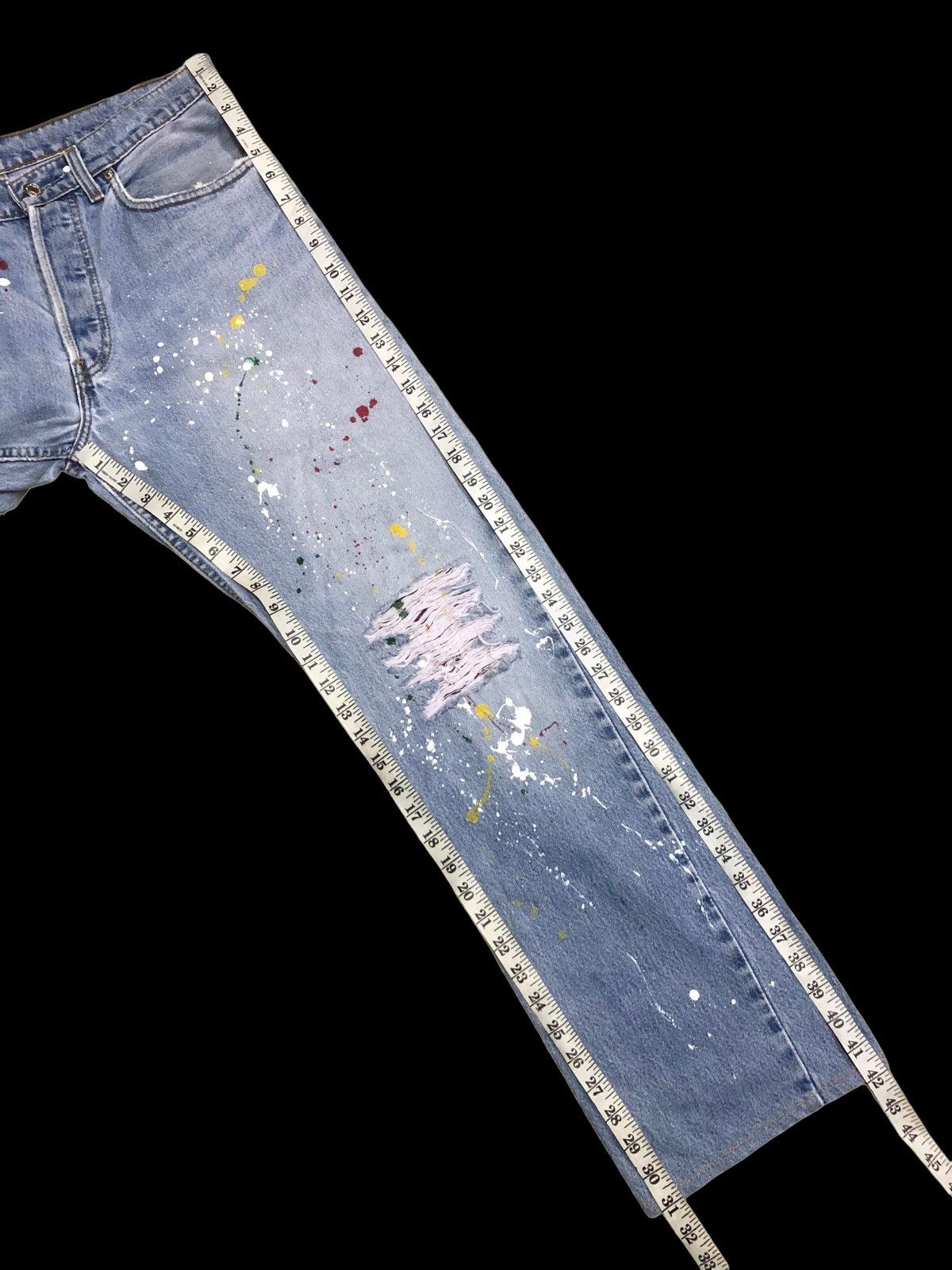 Other PAINTED DISTRESSED DENIM Size US 33 - 7 Thumbnail