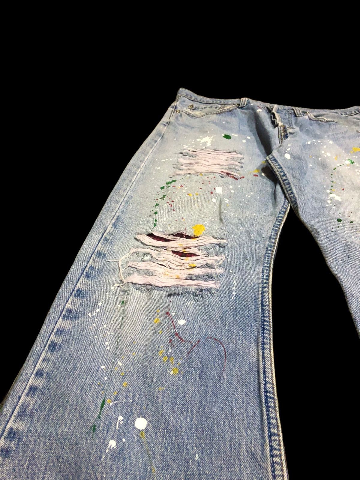 Other PAINTED DISTRESSED DENIM Size US 33 - 3 Thumbnail