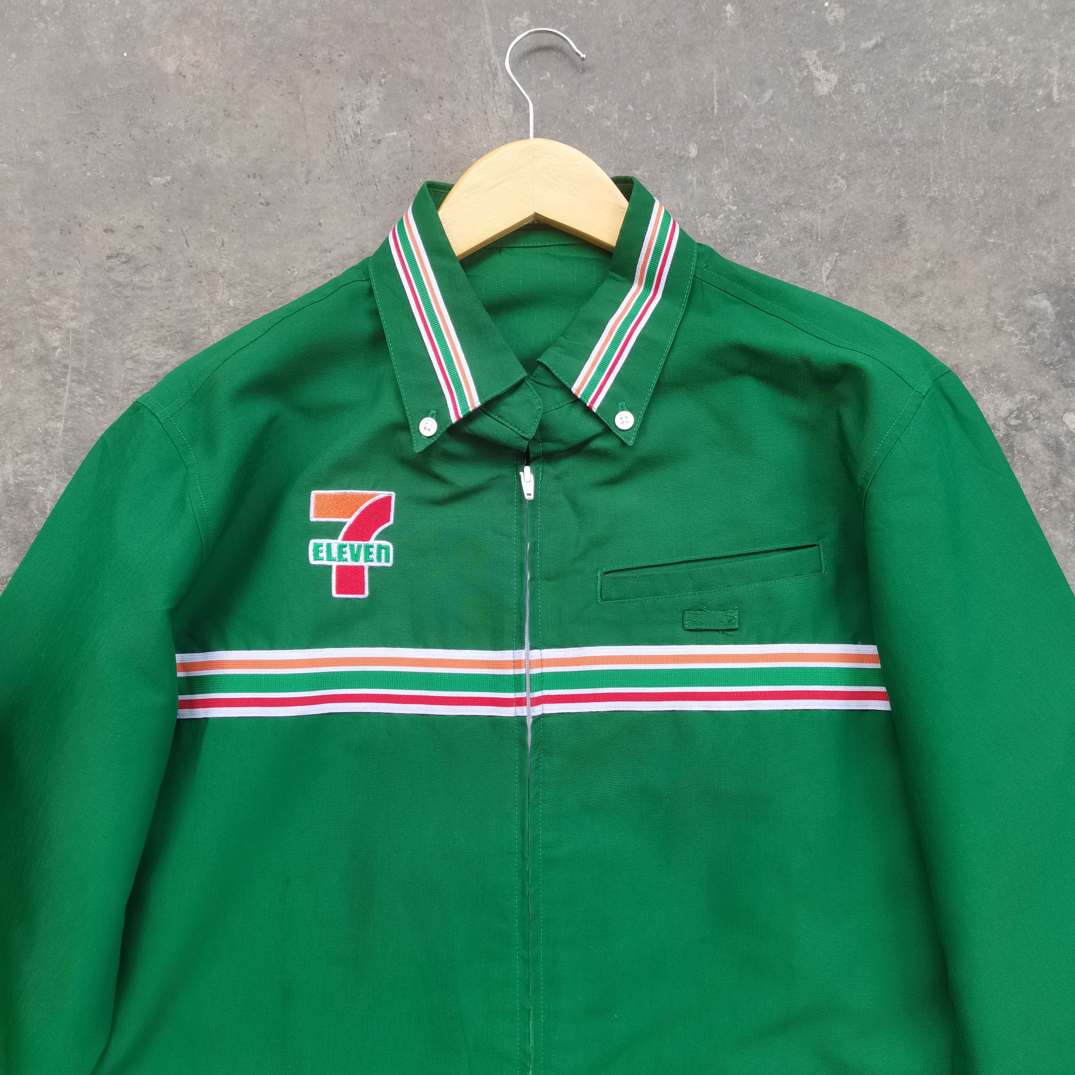 Japanese Brand Vintage 7ELEVEN Workers Longsleeve Shirt Size US L / EU 52-54 / 3 - 3 Thumbnail