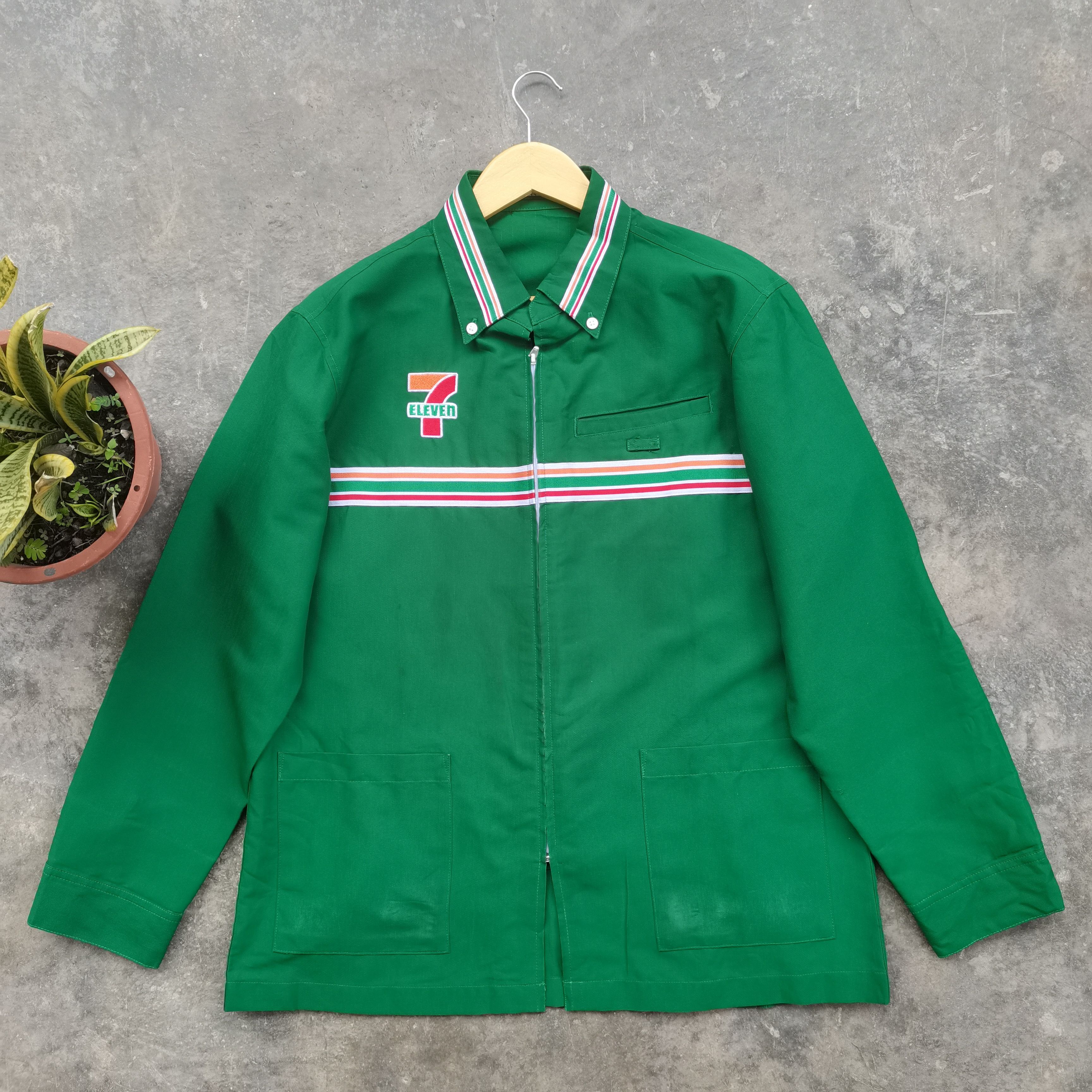 Japanese Brand Vintage 7ELEVEN Workers Longsleeve Shirt Size US L / EU 52-54 / 3 - 1 Thumbnail