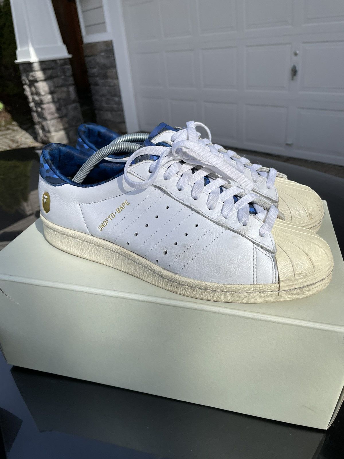 Adidas superstar 80s undftd bape white hotsell