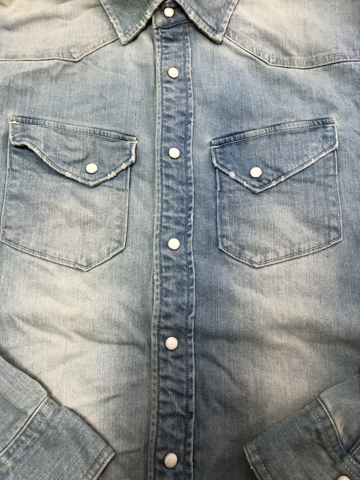 JACKROSE J-rock Jack Rose stonewash mud denim shirt Size US M / EU 48-50 / 2 - 5 Thumbnail