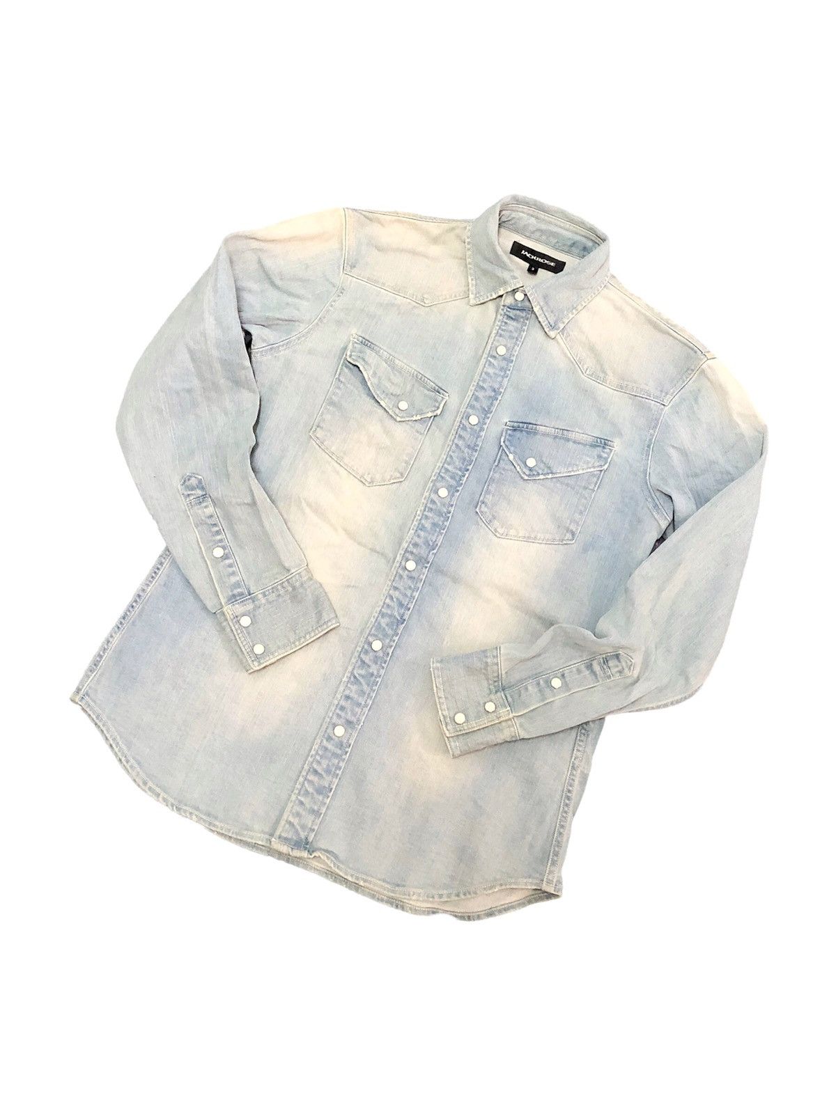 JACKROSE J-rock Jack Rose stonewash mud denim shirt Size US M / EU 48-50 / 2 - 2 Thumbnail