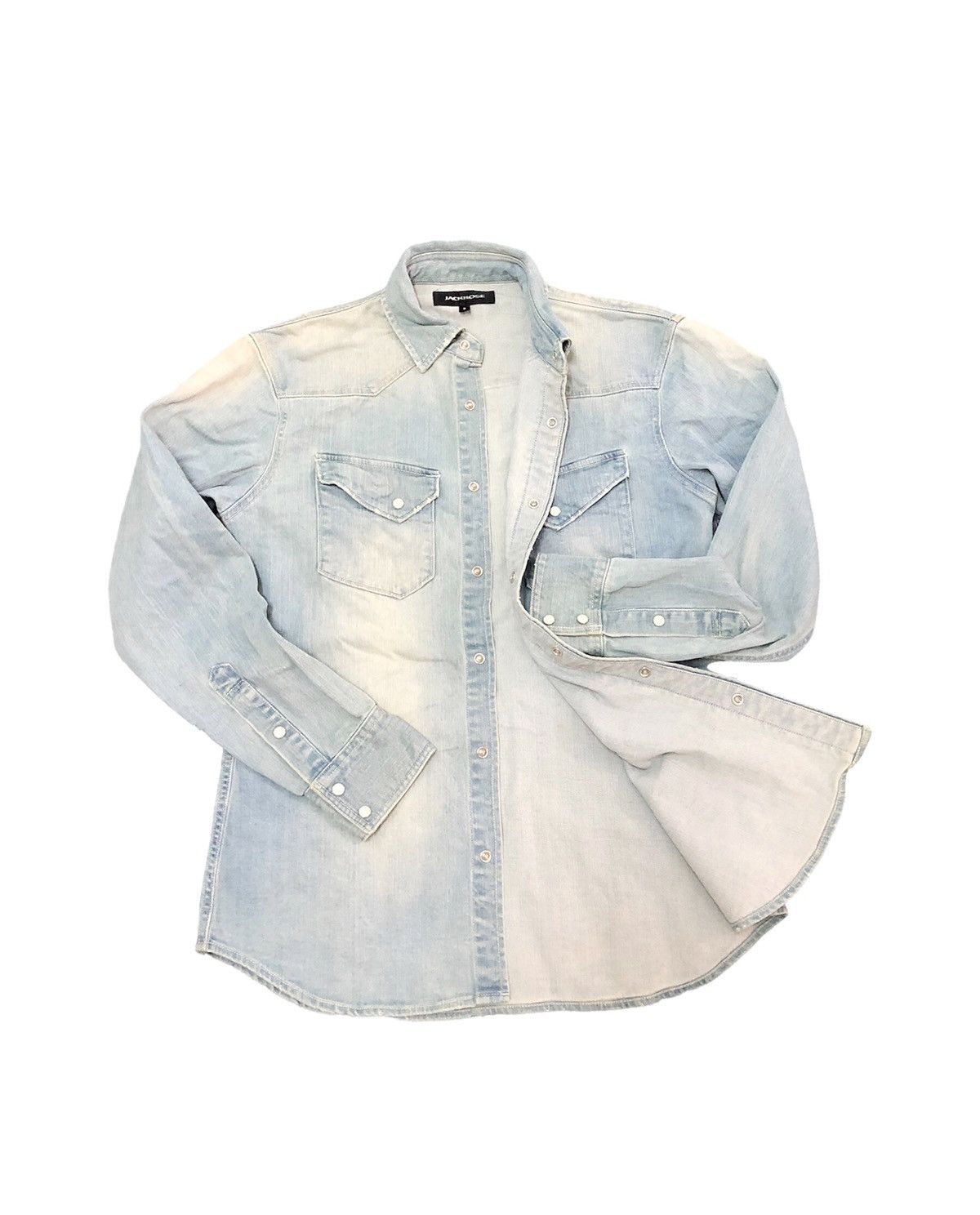 JACKROSE J-rock Jack Rose stonewash mud denim shirt Size US M / EU 48-50 / 2 - 4 Thumbnail
