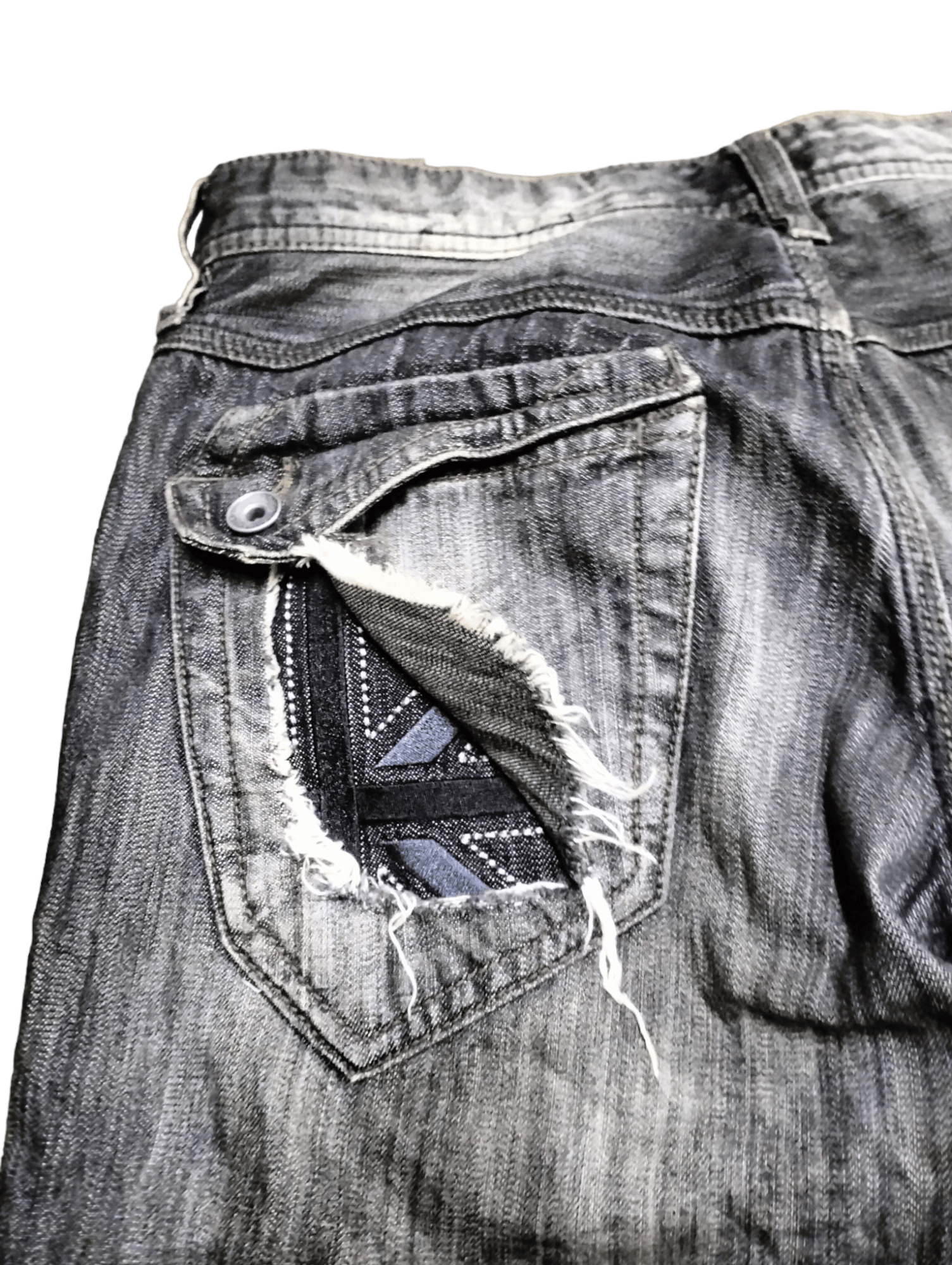 If Six Was Nine × Japanese Brand × Matsuda Japanese Nicole For Men Multi Pocket Denim Pants Distressed Size US 32 / EU 48 - 14 Thumbnail