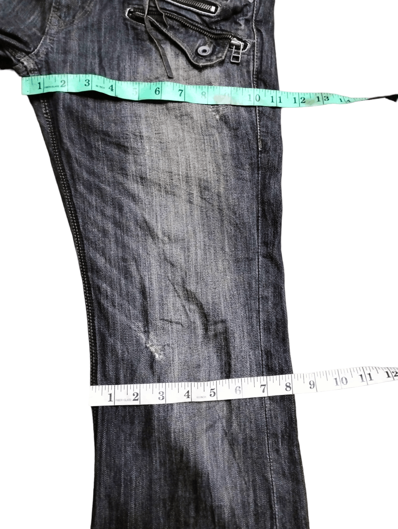If Six Was Nine × Japanese Brand × Matsuda Japanese Nicole For Men Multi Pocket Denim Pants Distressed Size US 32 / EU 48 - 22 Thumbnail