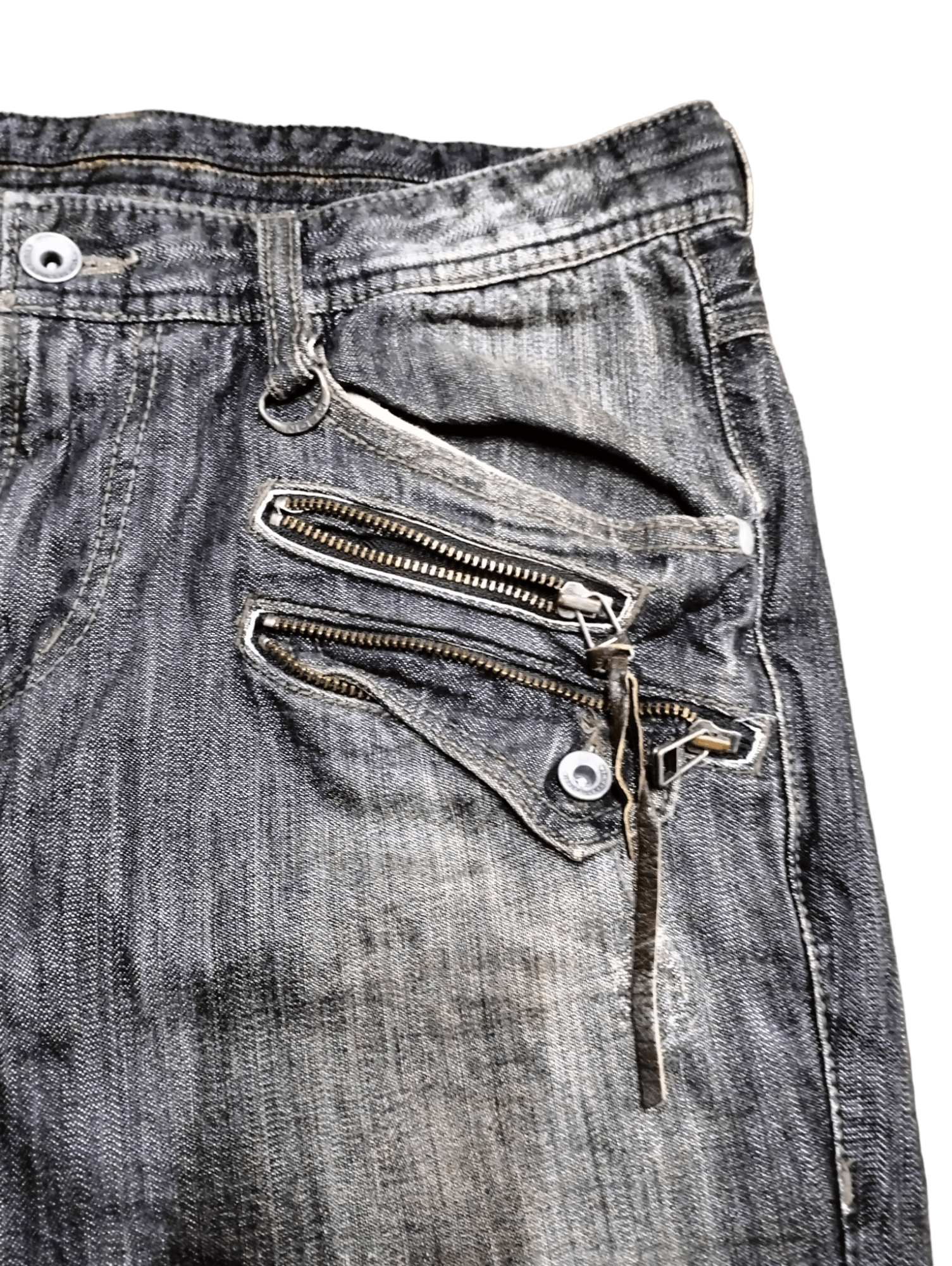 If Six Was Nine × Japanese Brand × Matsuda Japanese Nicole For Men Multi Pocket Denim Pants Distressed Size US 32 / EU 48 - 6 Thumbnail