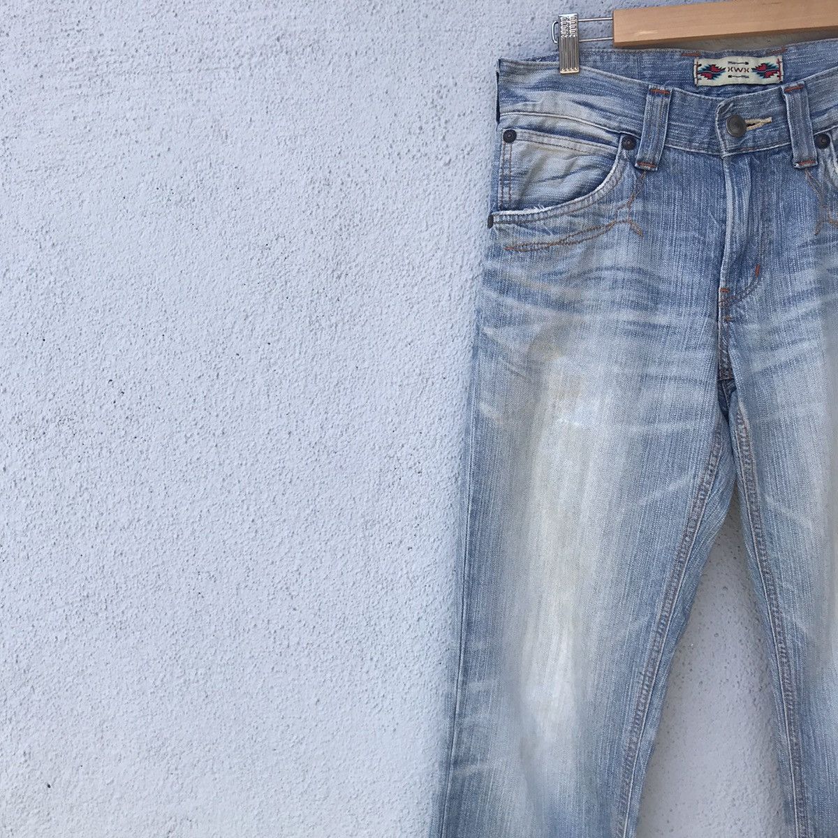 Edwin Vintage Edwin Distressed Blue Wash Jeans Size US 31 - 4 Thumbnail
