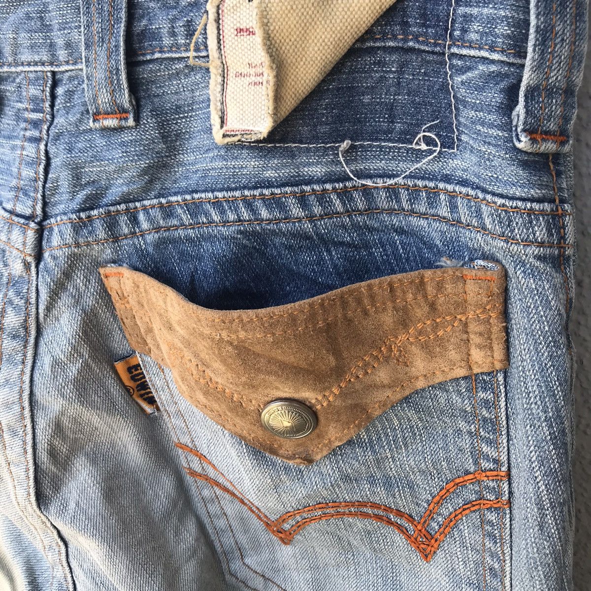 Edwin Vintage Edwin Distressed Blue Wash Jeans Size US 31 - 14 Thumbnail