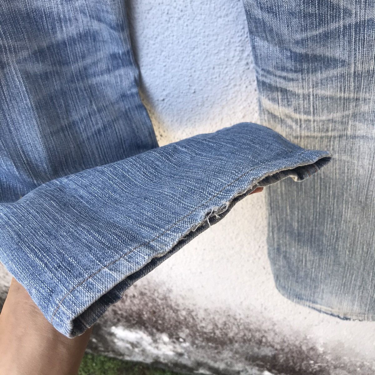 Edwin Vintage Edwin Distressed Blue Wash Jeans Size US 31 - 10 Thumbnail