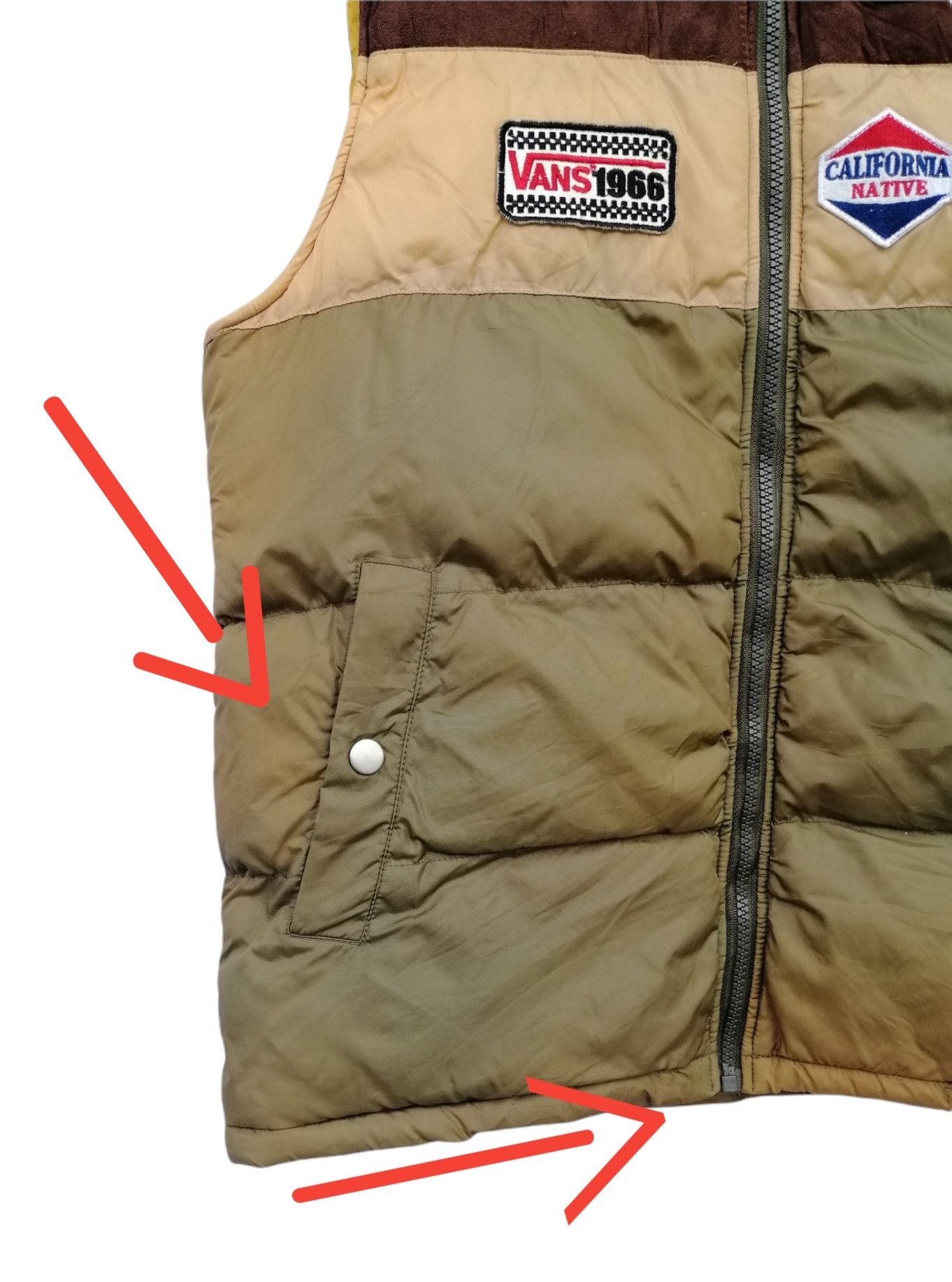 Vans × Vintage Vans Sun Faded Puffer Vest Jacket Size US S / EU 44-46 / 1 - 8 Thumbnail