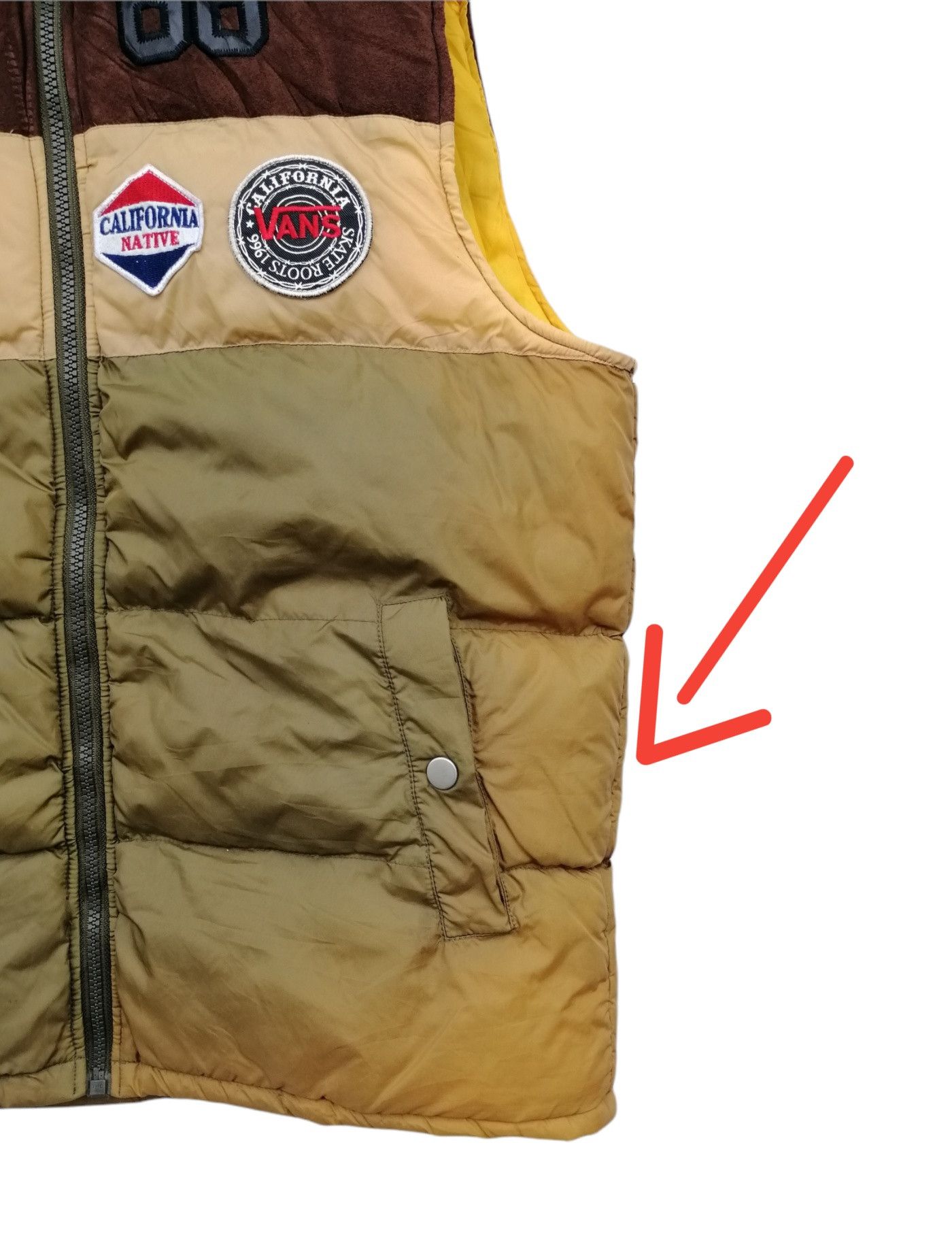 Vans × Vintage Vans Sun Faded Puffer Vest Jacket Size US S / EU 44-46 / 1 - 7 Thumbnail