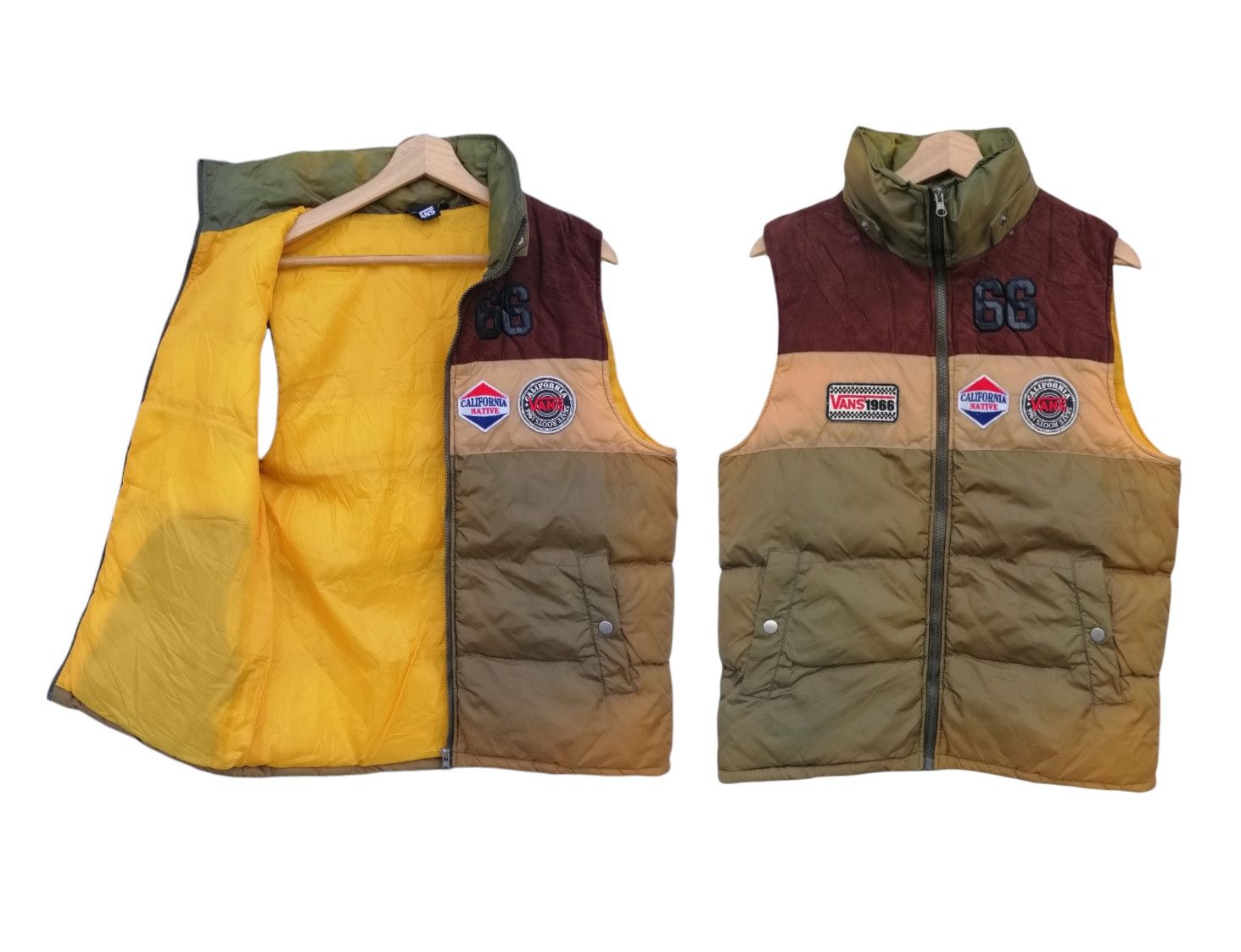 Vans × Vintage Vans Sun Faded Puffer Vest Jacket Size US S / EU 44-46 / 1 - 1 Thumbnail