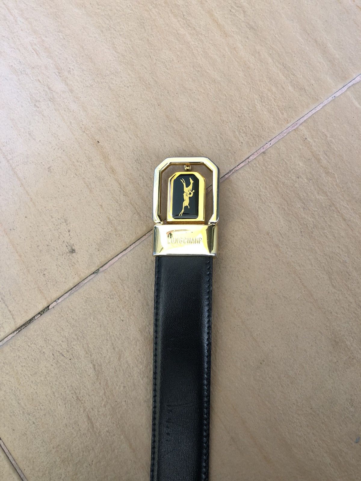 Longchamp Vintage Longchamp Big Logo Buckle Belt Size ONE SIZE - 3 Thumbnail