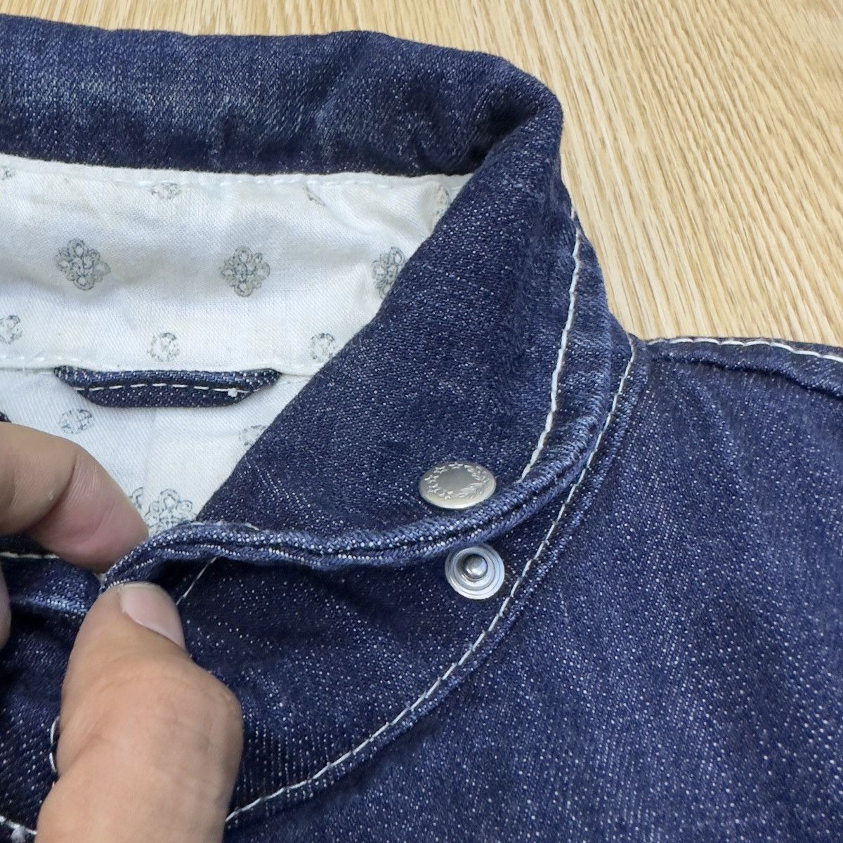 Designer × HIDEAWAYS Hideaways Indigo Denim Jacket JJ07 Size M / US 6-8 / IT 42-44 - 6 Thumbnail