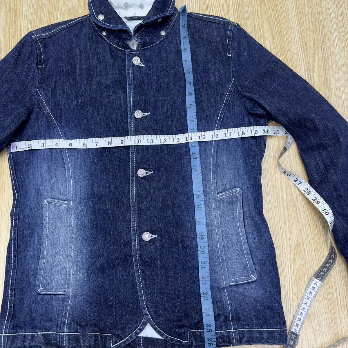 Designer × HIDEAWAYS Hideaways Indigo Denim Jacket JJ07 Size M / US 6-8 / IT 42-44 - 3 Thumbnail