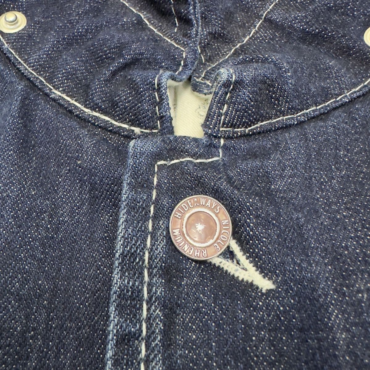 Designer × HIDEAWAYS Hideaways Indigo Denim Jacket JJ07 Size M / US 6-8 / IT 42-44 - 4 Thumbnail
