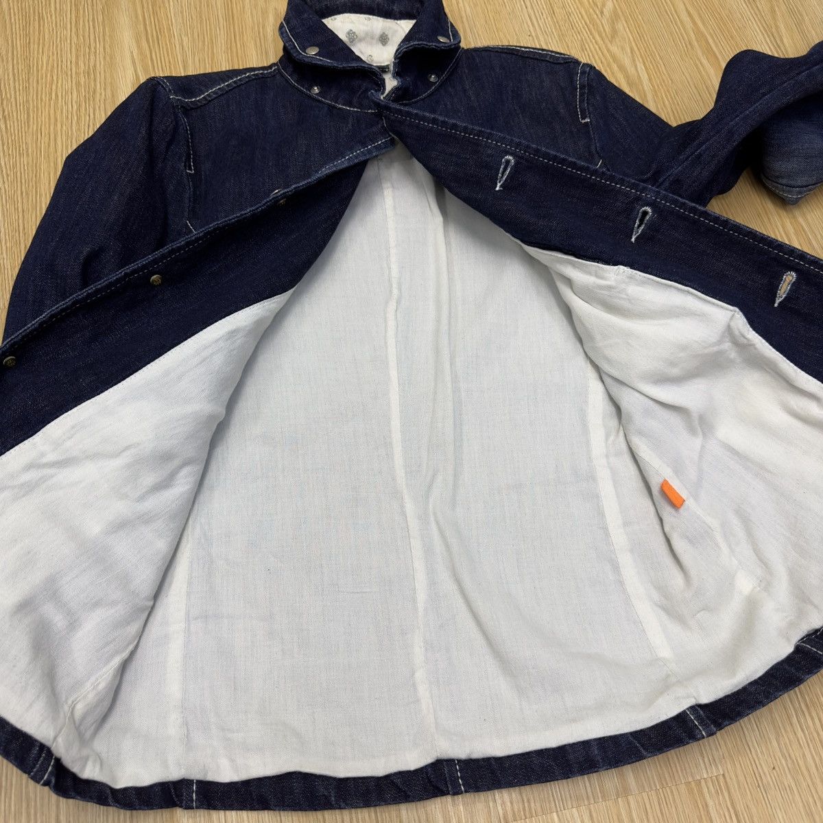 Designer × HIDEAWAYS Hideaways Indigo Denim Jacket JJ07 Size M / US 6-8 / IT 42-44 - 7 Thumbnail