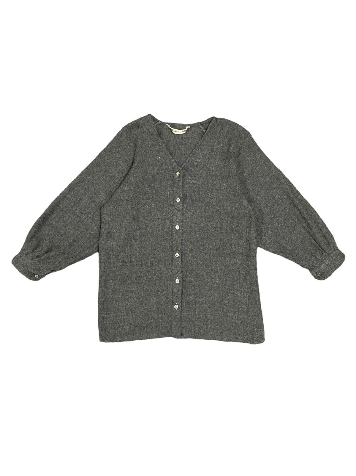 Comme des Garcons Vintage 80s COMME Des GARÇONS Wool Cardigan Size ONE SIZE - 1 Thumbnail