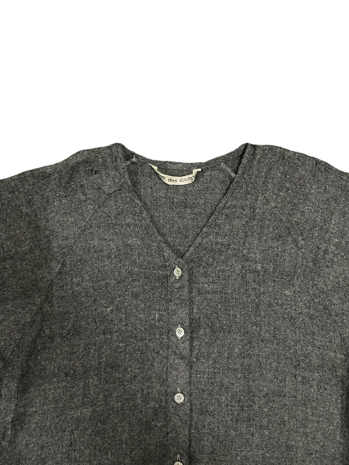 Comme des Garcons Vintage 80s COMME Des GARÇONS Wool Cardigan Size ONE SIZE - 5 Thumbnail