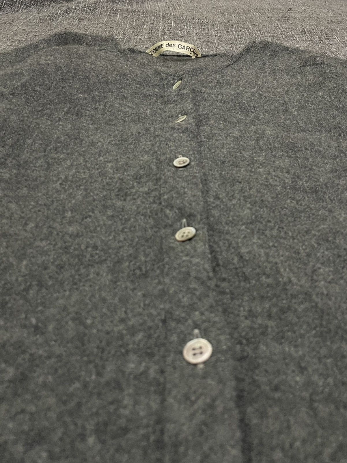 Comme des Garcons Vintage 80s COMME Des GARÇONS Wool Cardigan Size ONE SIZE - 13 Thumbnail