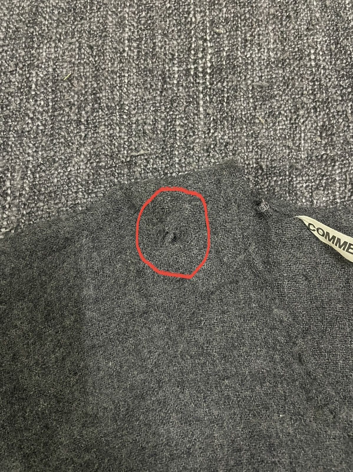 Comme des Garcons Vintage 80s COMME Des GARÇONS Wool Cardigan Size ONE SIZE - 11 Thumbnail