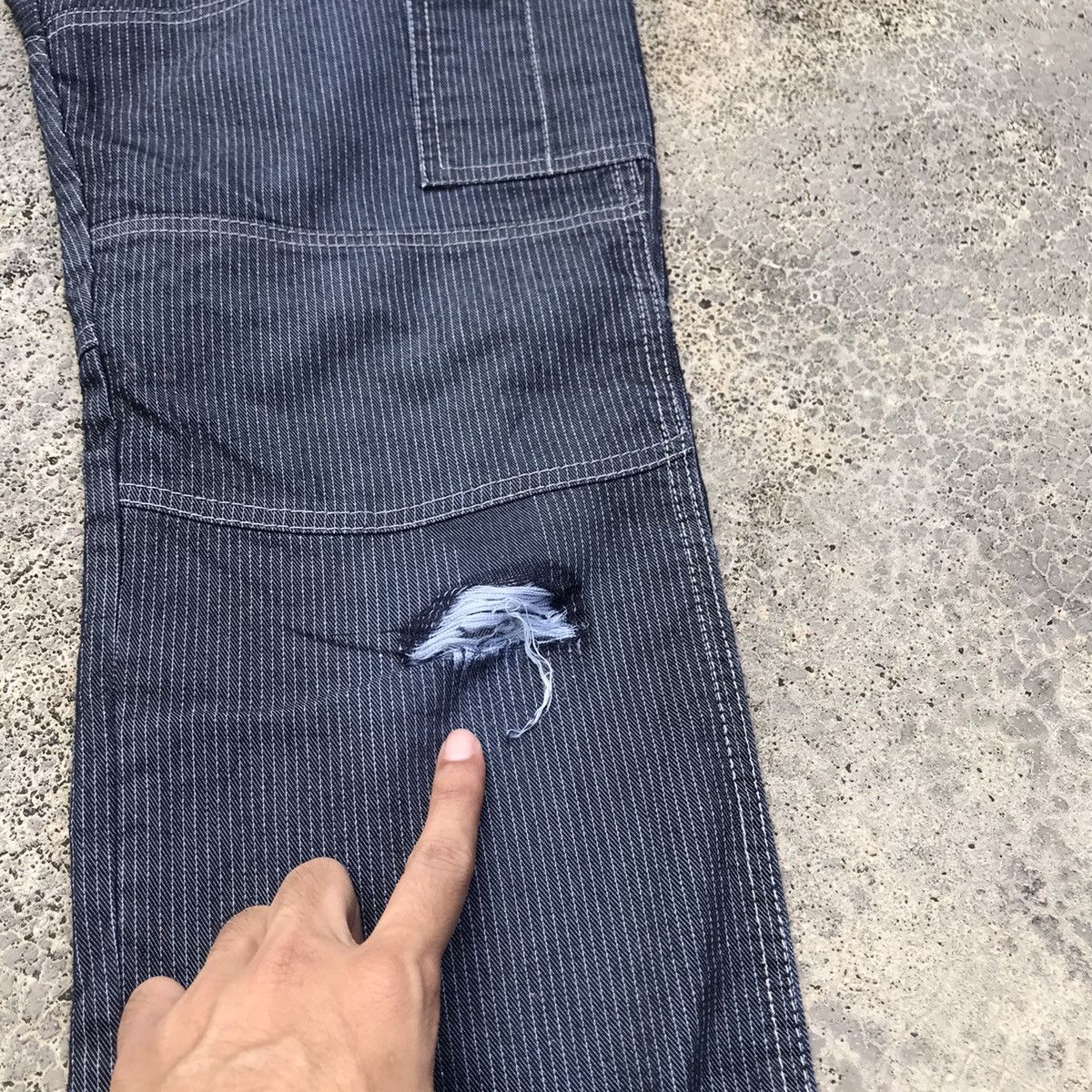 Dickies Vintage Dickies Japanese Branded Striped Cargo Pants Size US 34 / EU 50 - 6 Thumbnail