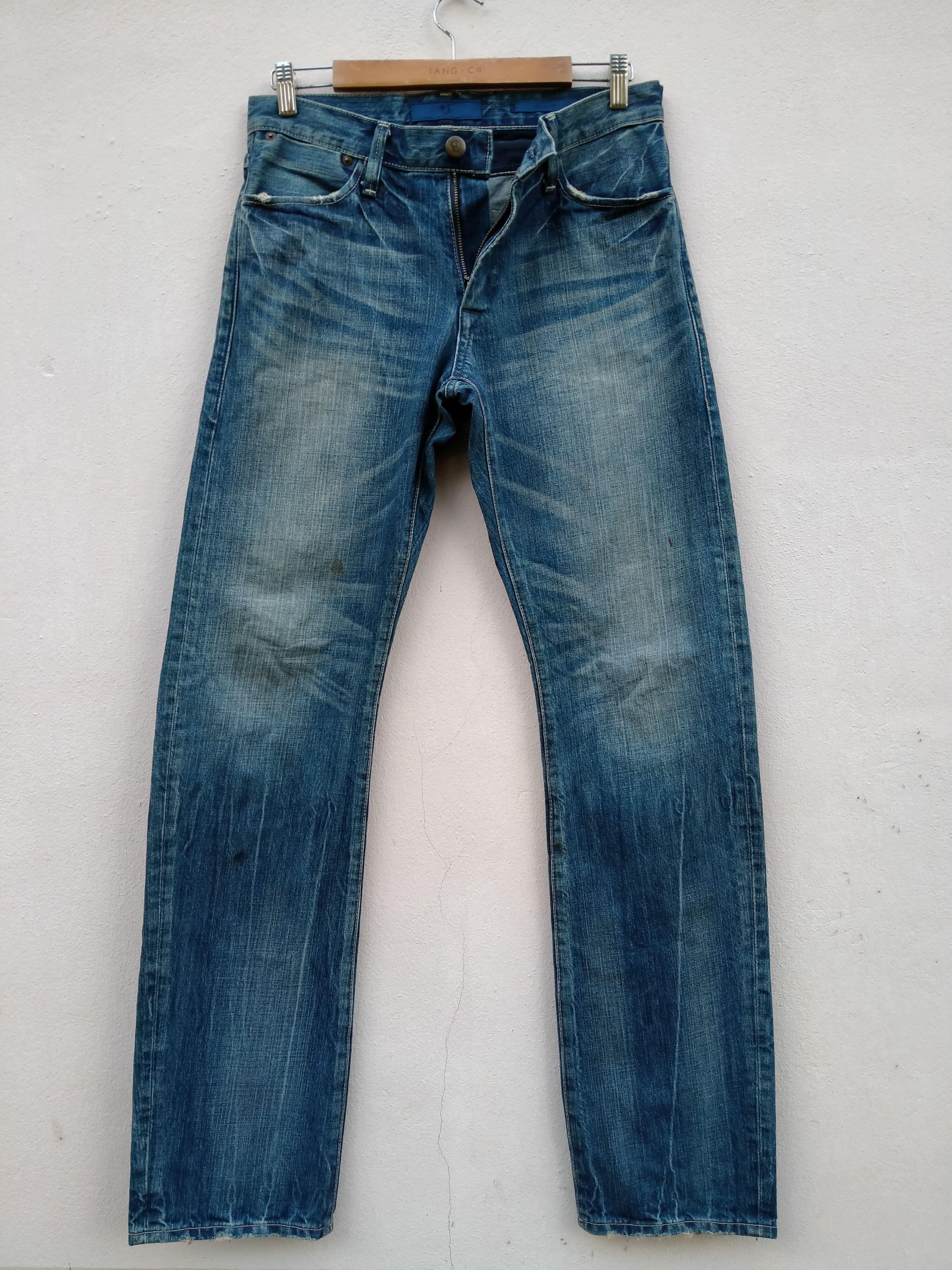 Jil Sander × Uniqlo Distressed Jil Sander X Uniqlo Regular Fit Denim Jeans Size US 30 / EU 46 - 2 Thumbnail