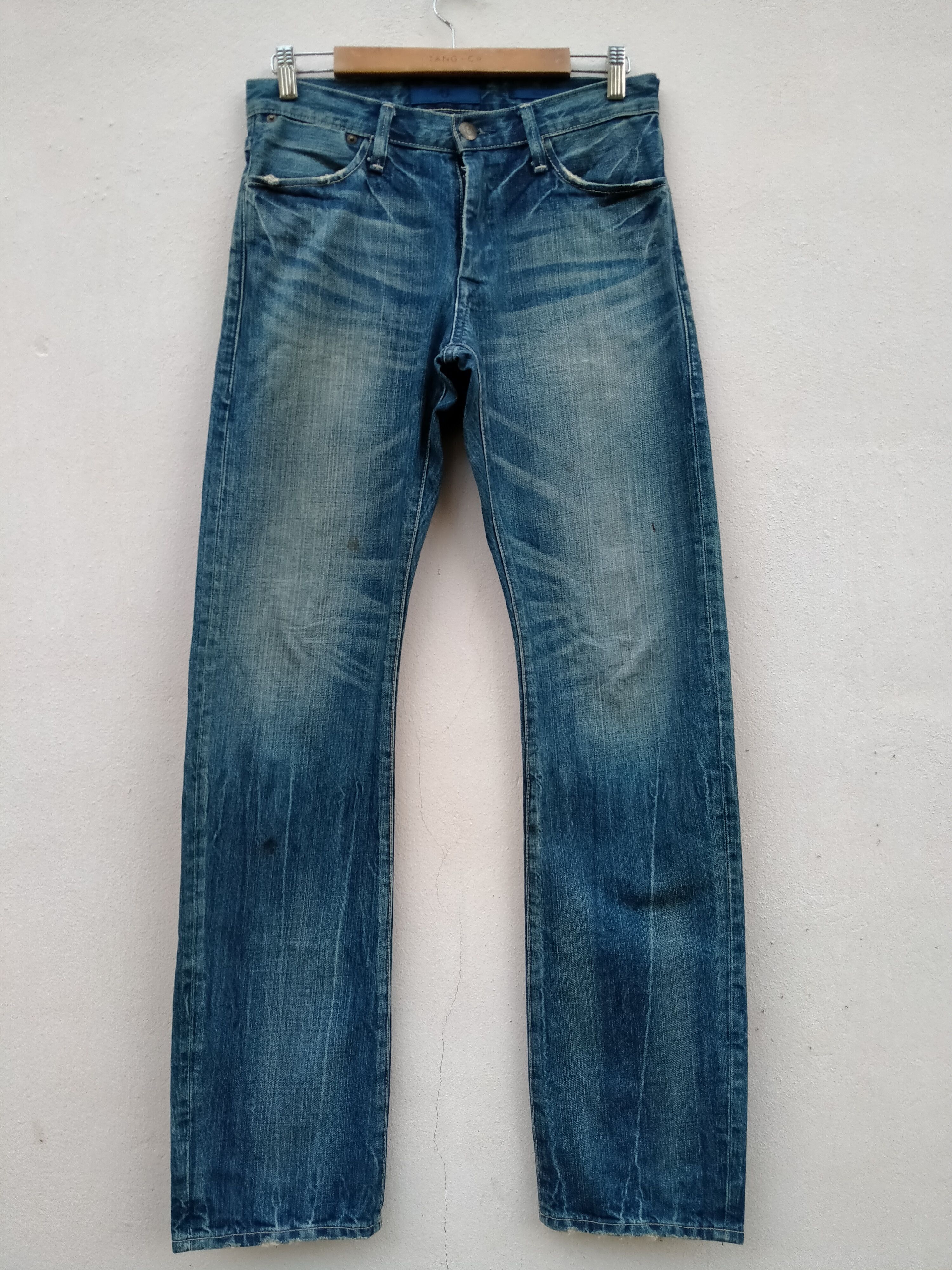 Image of Distressed Jil Sander X Uniqlo Regular Fit, Men's (Size 30)