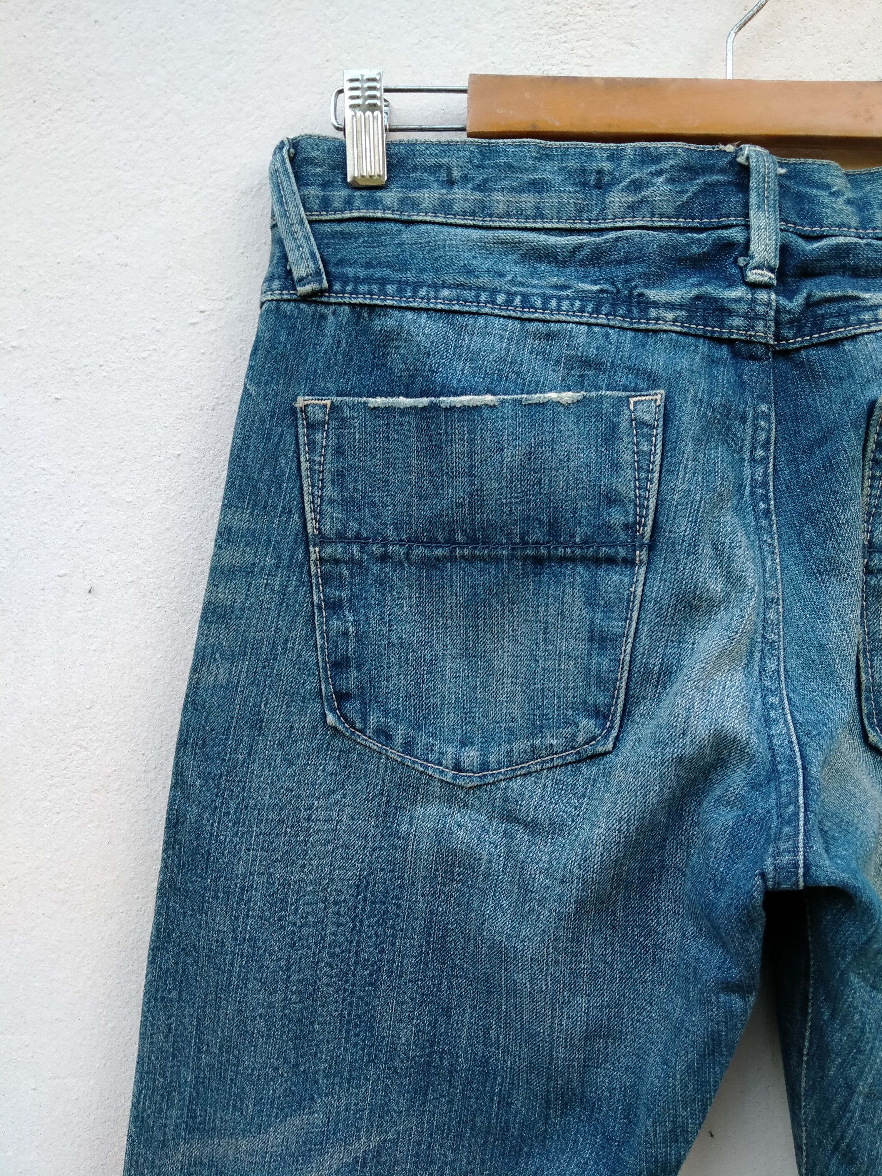 Jil Sander × Uniqlo Distressed Jil Sander X Uniqlo Regular Fit Denim Jeans Size US 30 / EU 46 - 12 Thumbnail