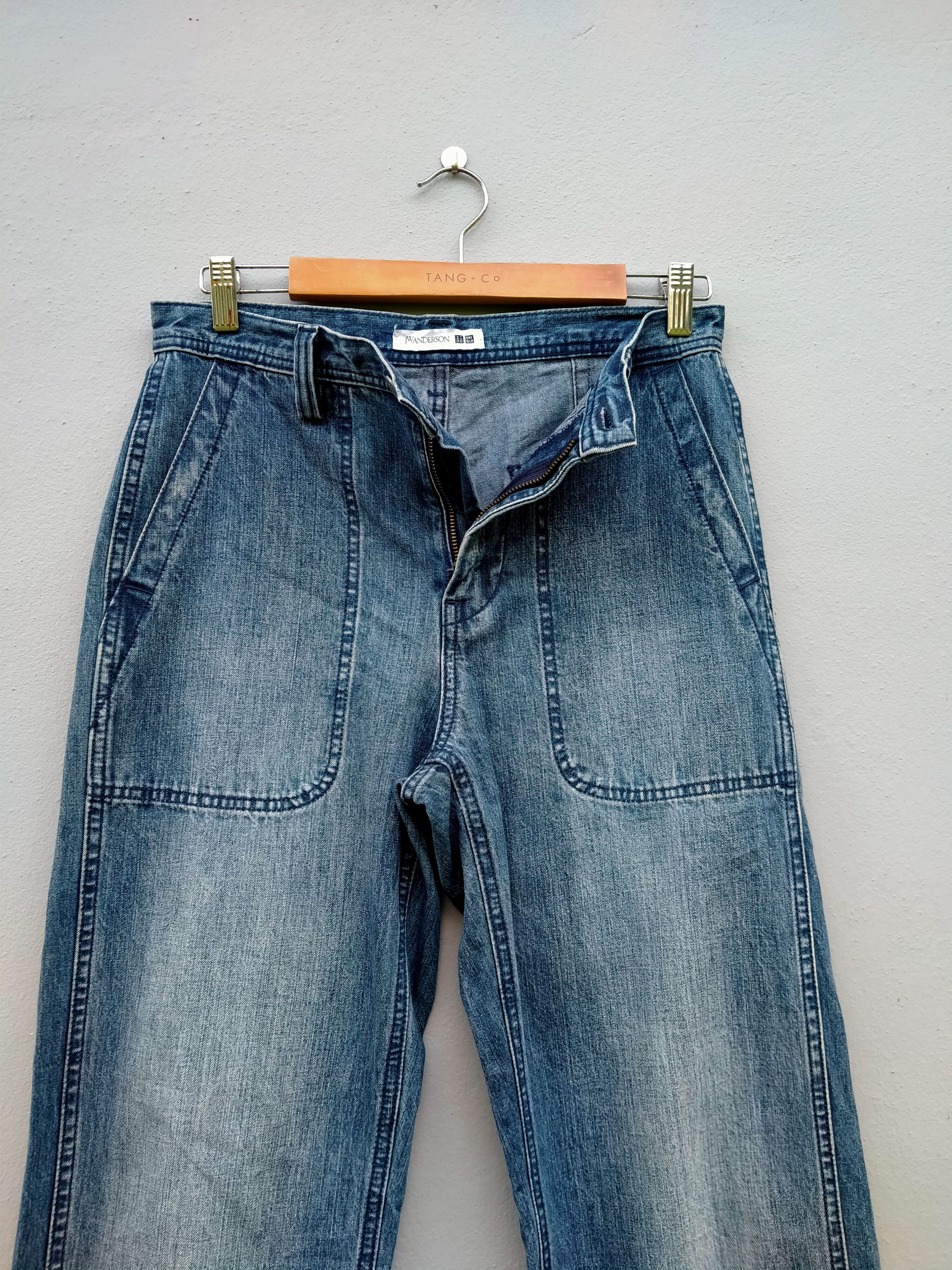 JW Anderson × Uniqlo J.W. Anderson X Uniqlo Indigo Blue Denim Fatigue Pant Size US 30 / EU 46 - 3 Thumbnail