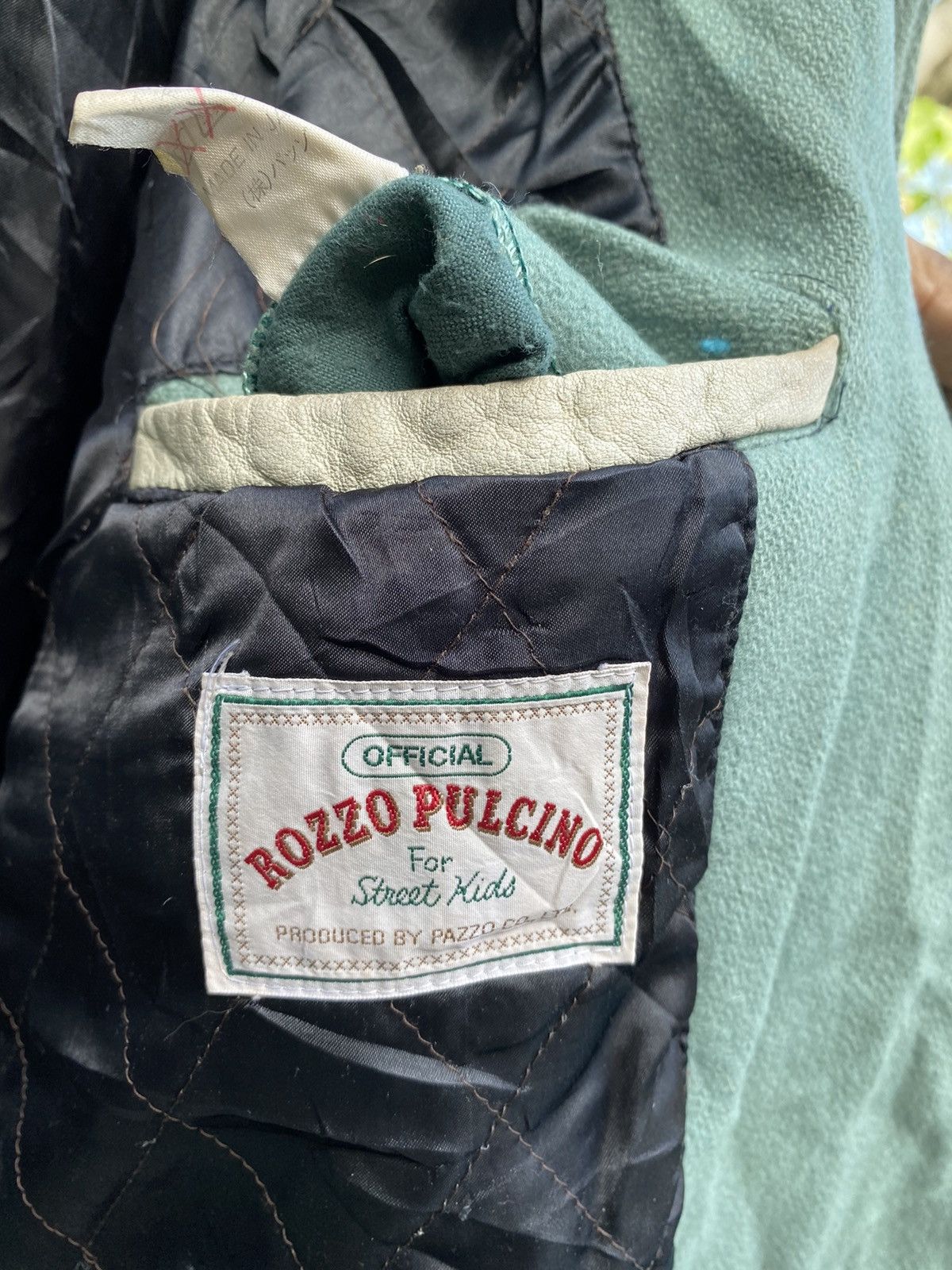 Vintage Rozzo Pulcino Varsity Jacket Leather Sleeve Size US XL / EU 56 / 4 - 4 Thumbnail